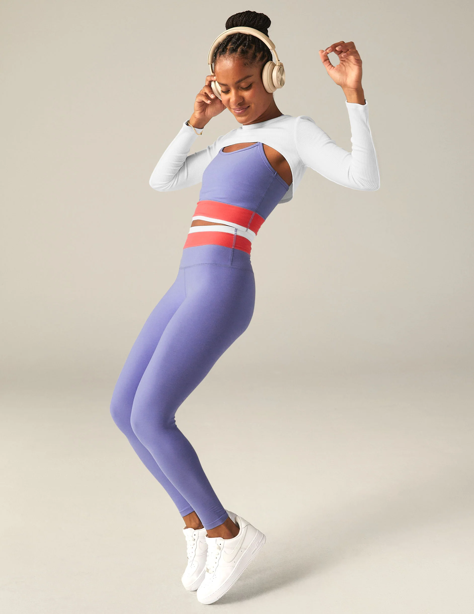 Spacedye Horizon Colorblock Midi Legging - Onhollan