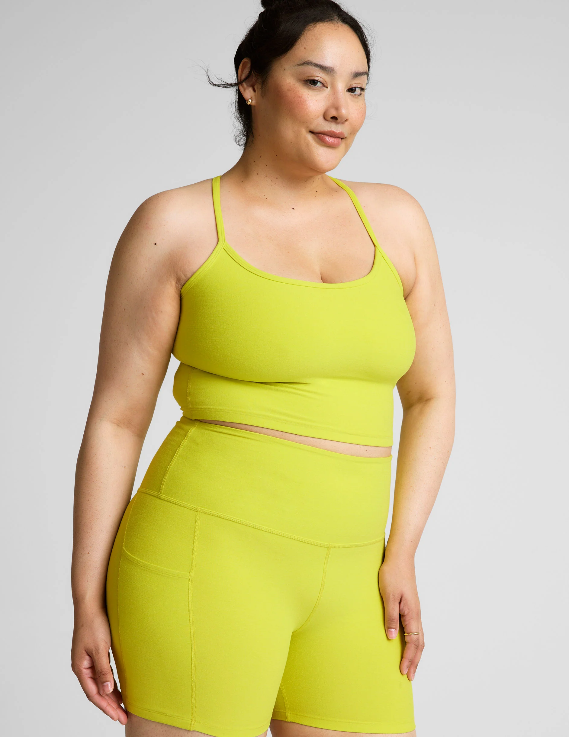 Spacedye Slim Racerback Cropped Tank - Onhollan