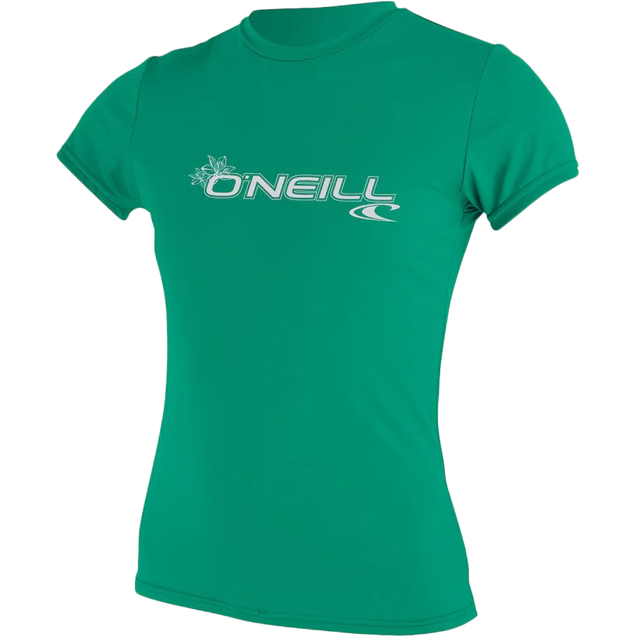 Women's Basic Skins 50+ Short Sleeve Sun Shirt - Onhollan