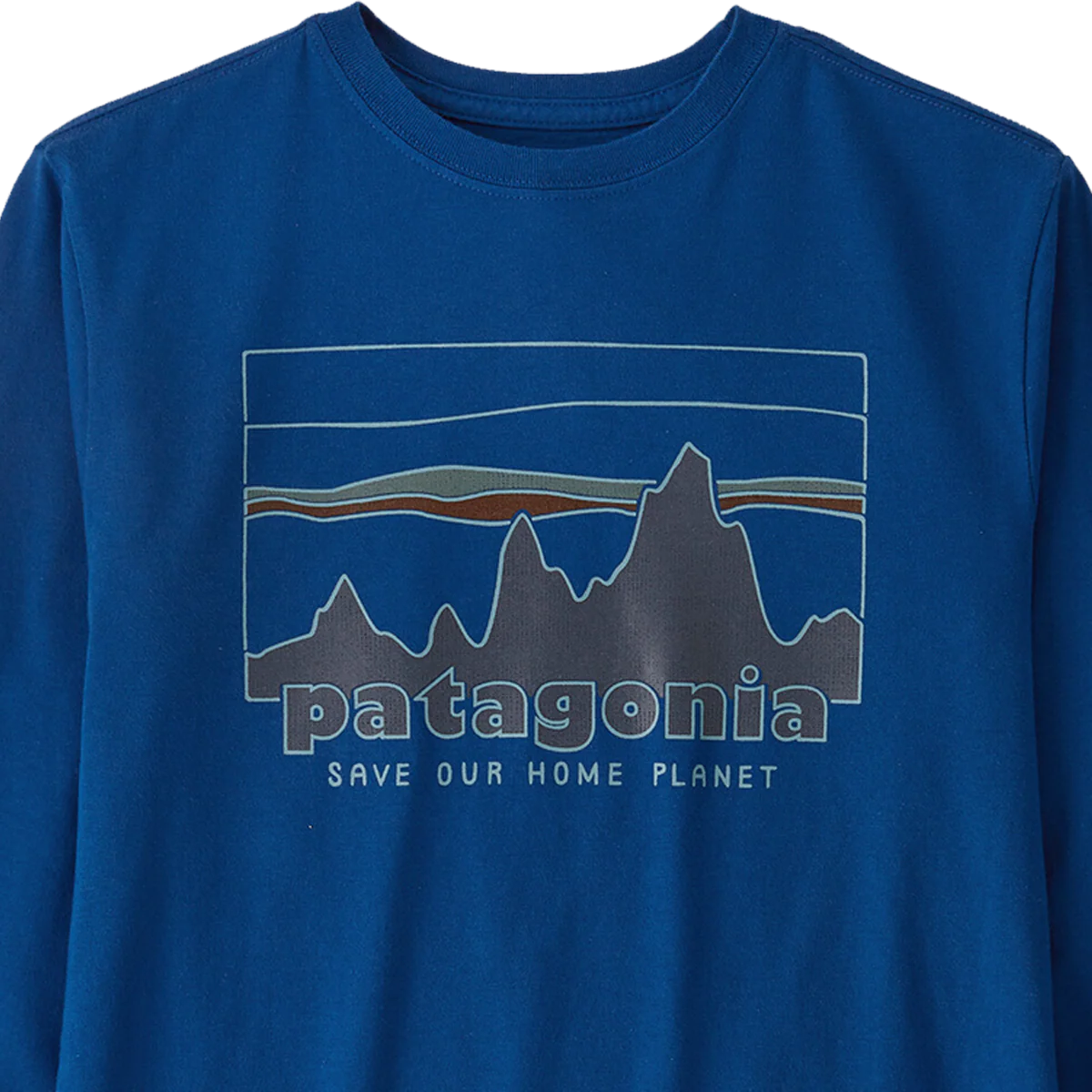 Youth Long-Sleeved Regenerative Organic Cotton Graphic T-Shirt - Onhollan