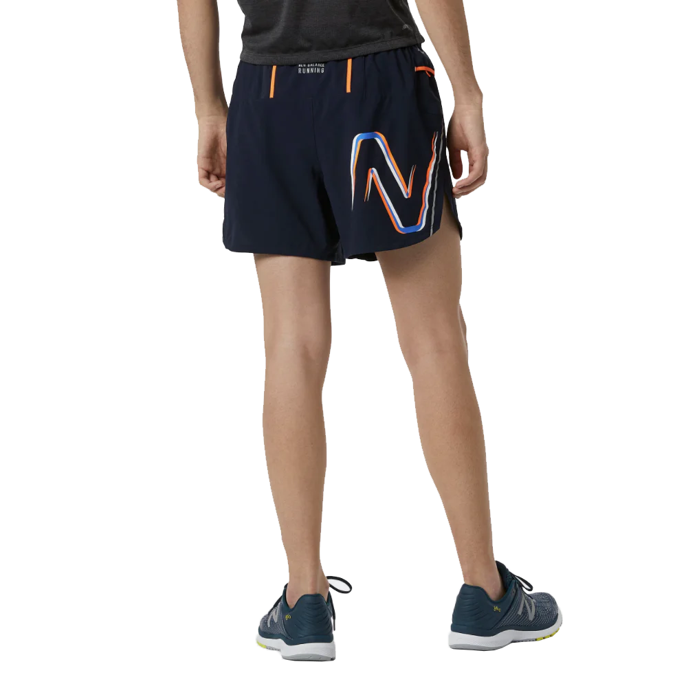 Men's Printed Impact Run Short 5