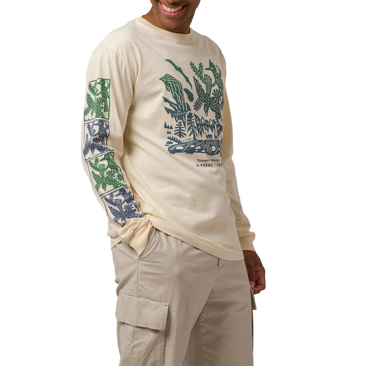 Yosemite Woodcut Long Sleeve Tee - Onhollan