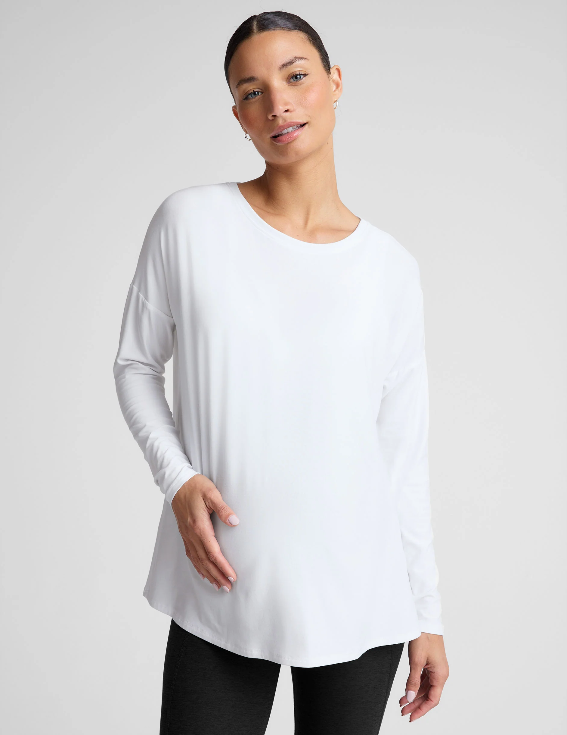 Featherweight Feels Like Home Long Sleeve Maternity Top - Onhollan