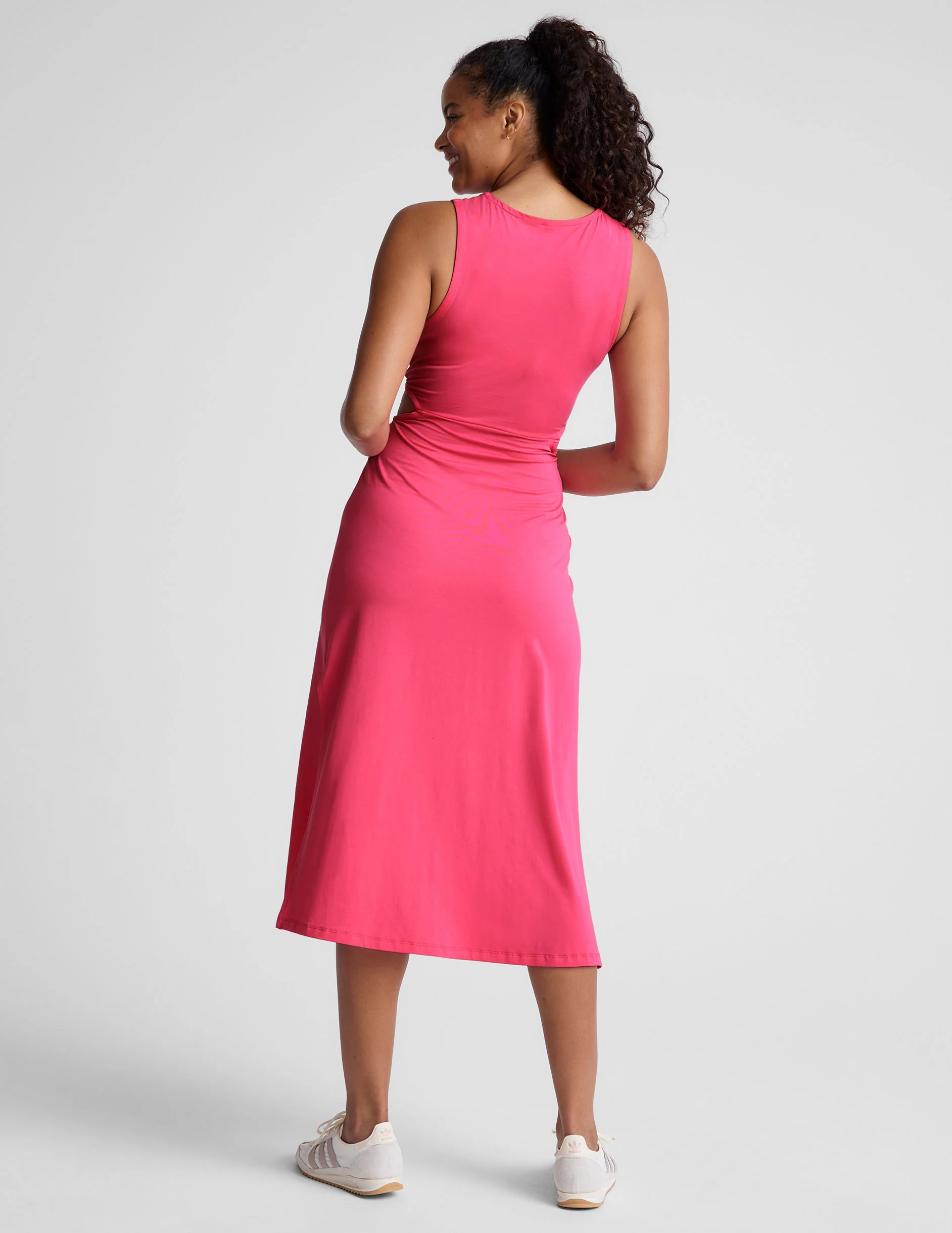 Around The World Front Twist Dress - Onhollan