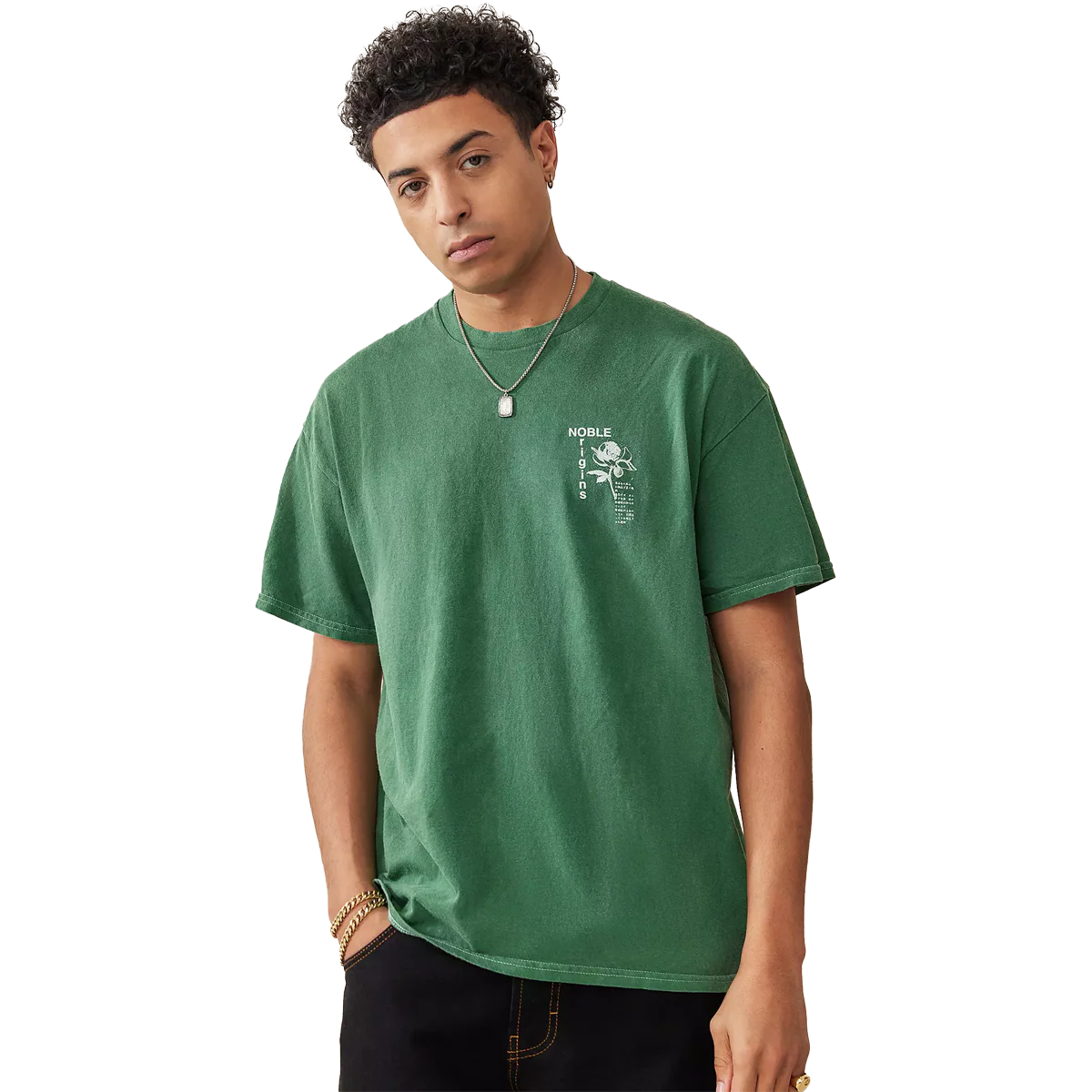 Men's Green Osaka Tee - Onhollan