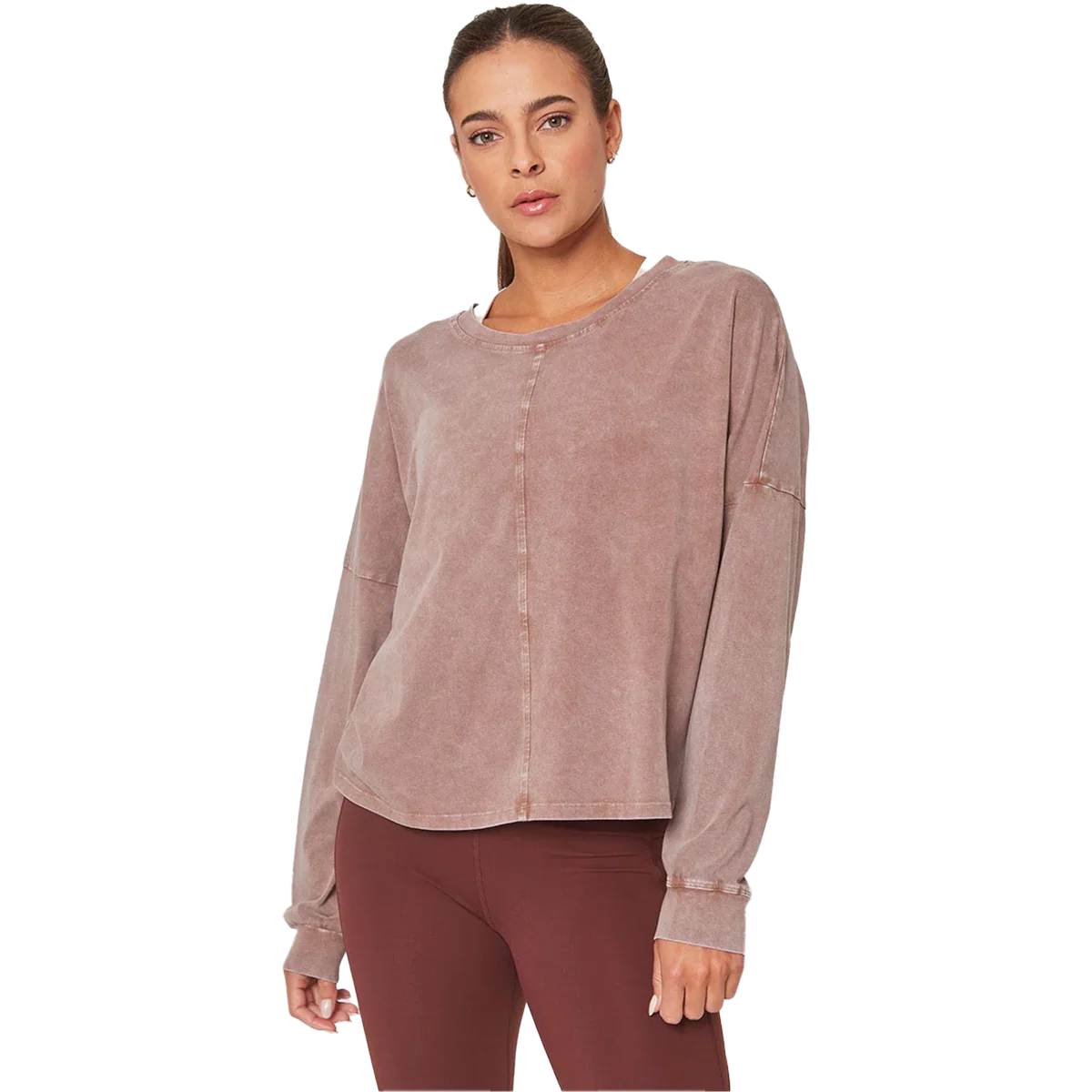 Women's Calm Oversized Boxy Long Sleeve - Onhollan