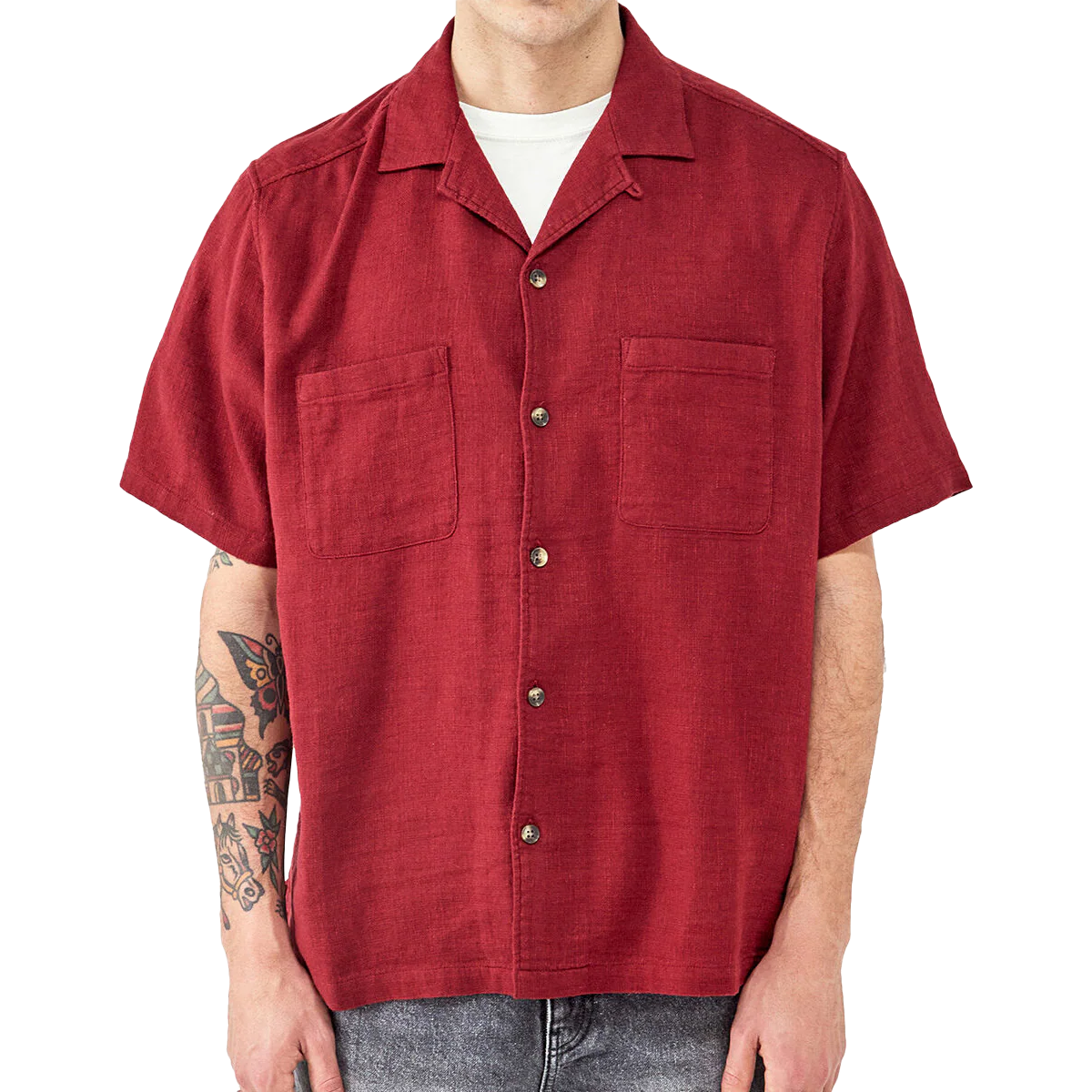Men's Gauze Crinkle Shirt - Onhollan