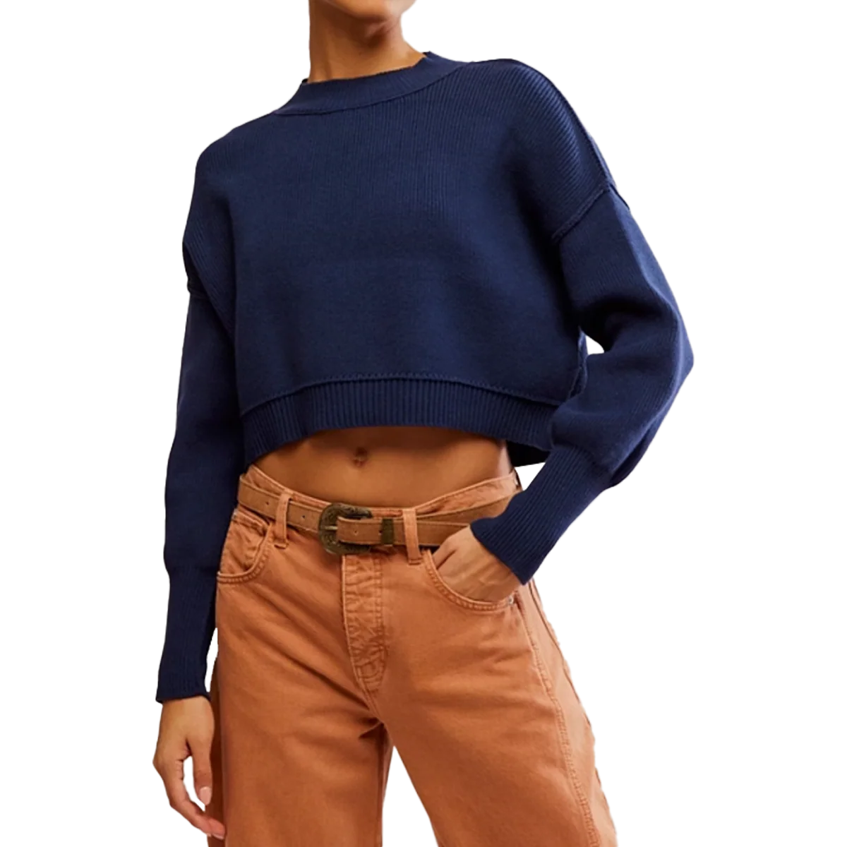 Women's Easy Street Crop Pullover - Onhollan