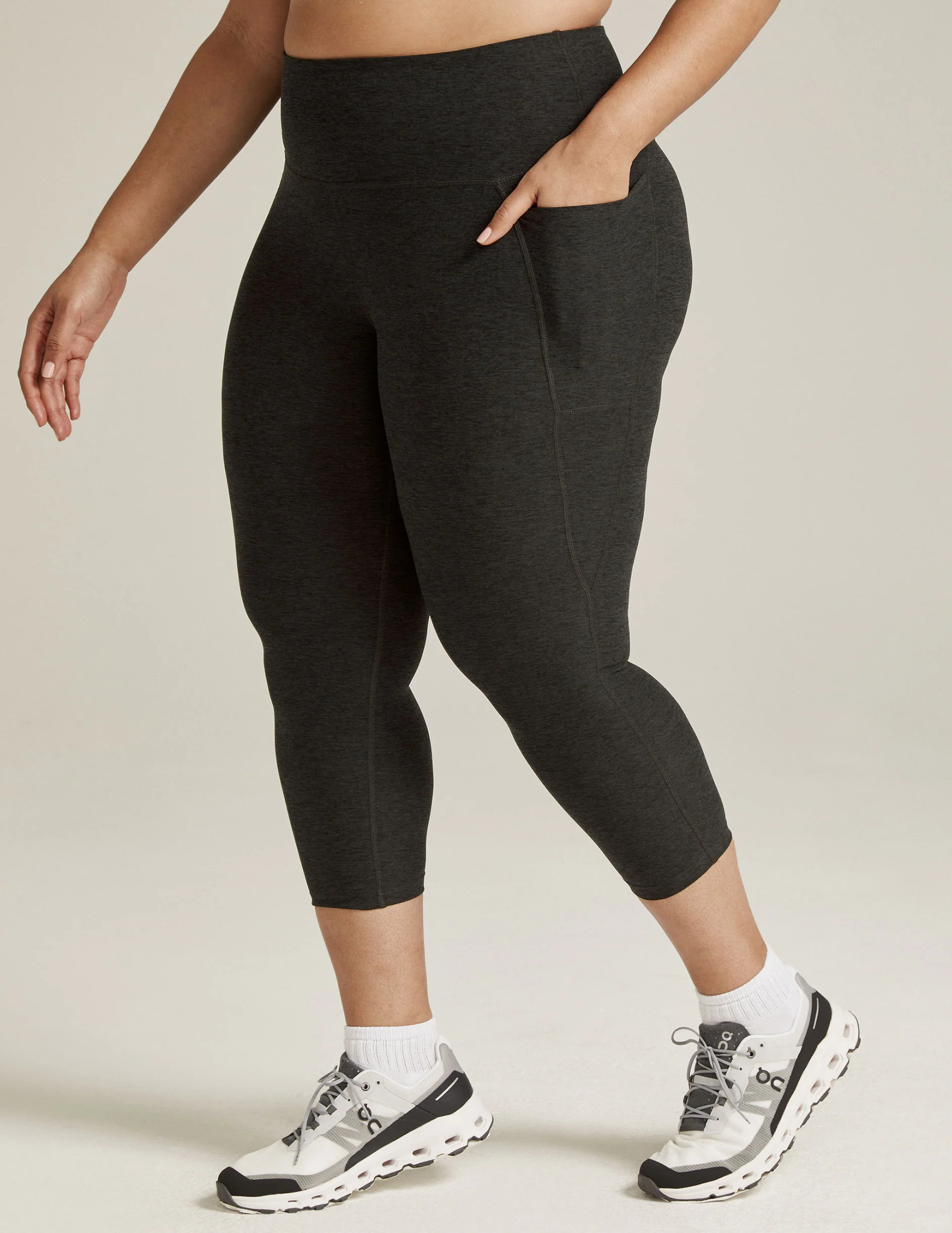 Spacedye Out Of Pocket High Waisted Capri Legging - Onhollan