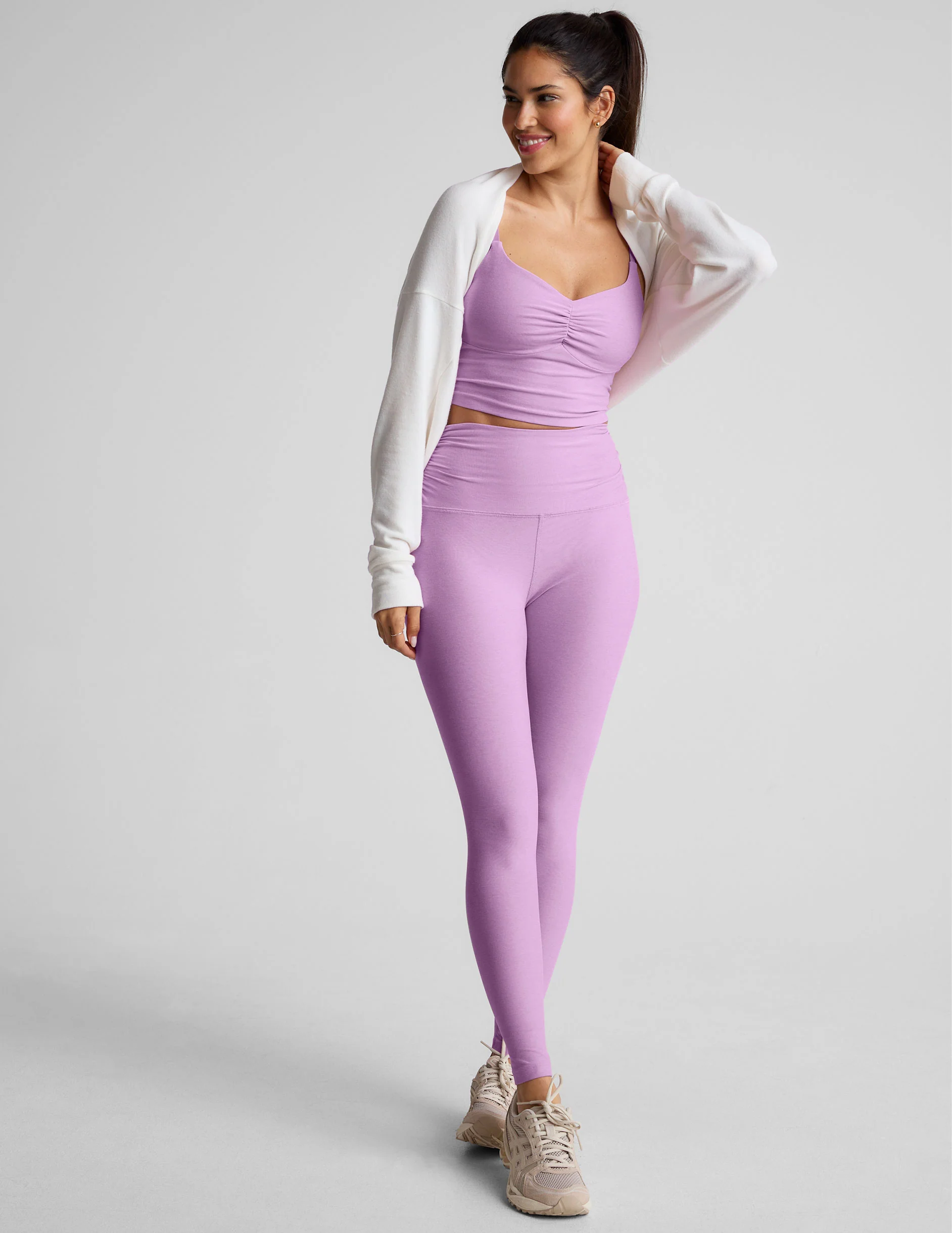 Spacedye Raise The Barre Shirred Legging - Onhollan