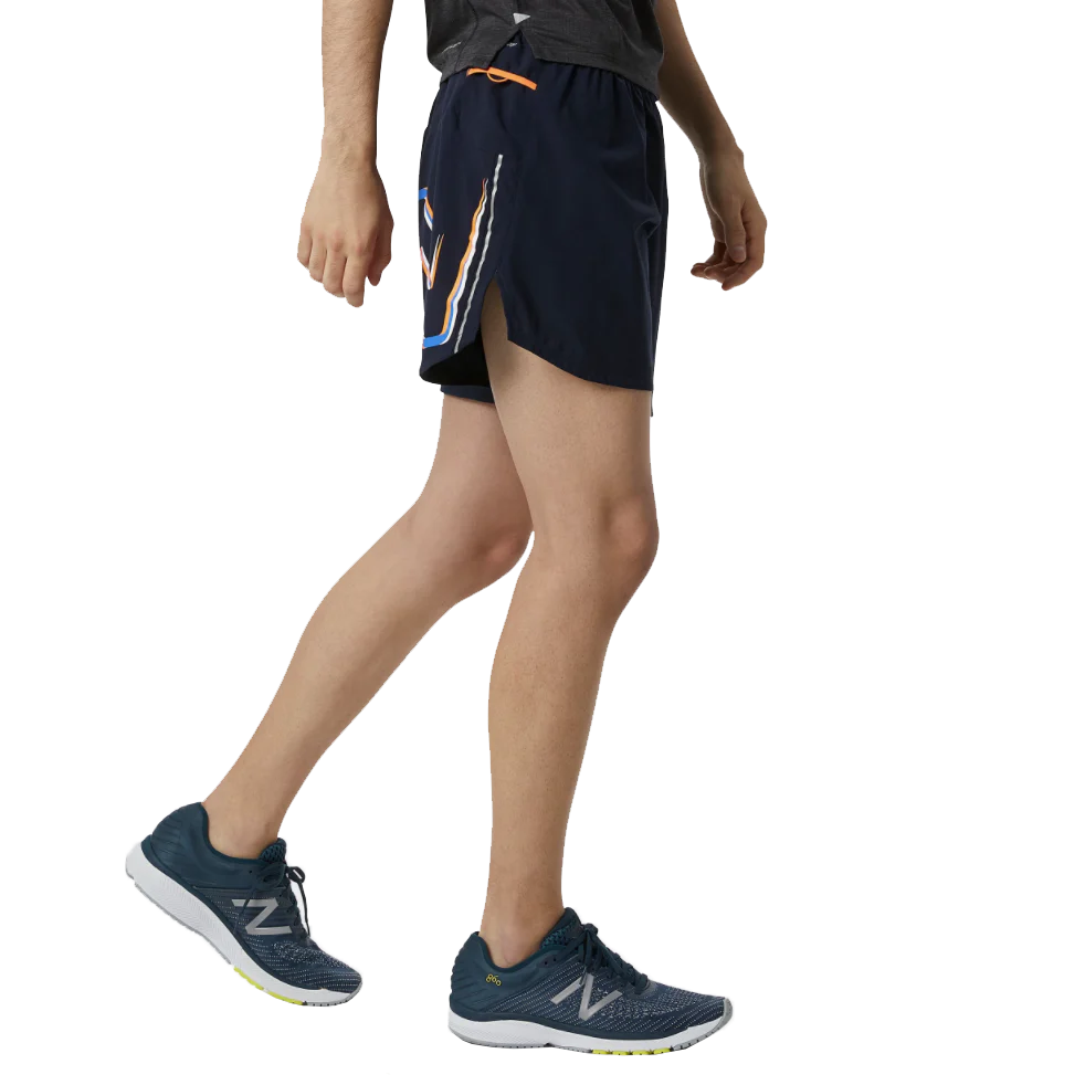 Men's Printed Impact Run Short 5