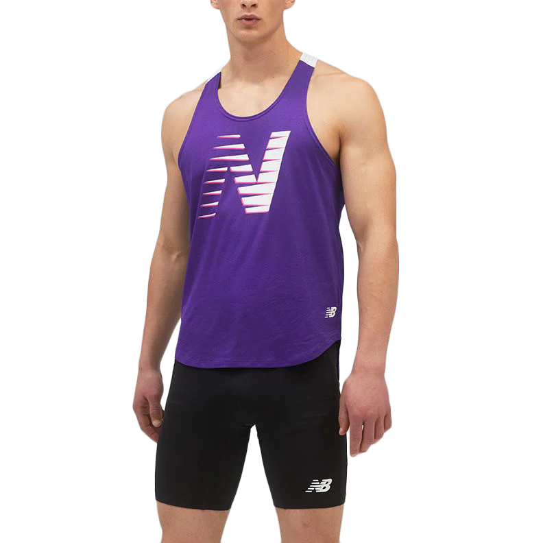 Men's Fast Flight Printed Singlet - Onhollan