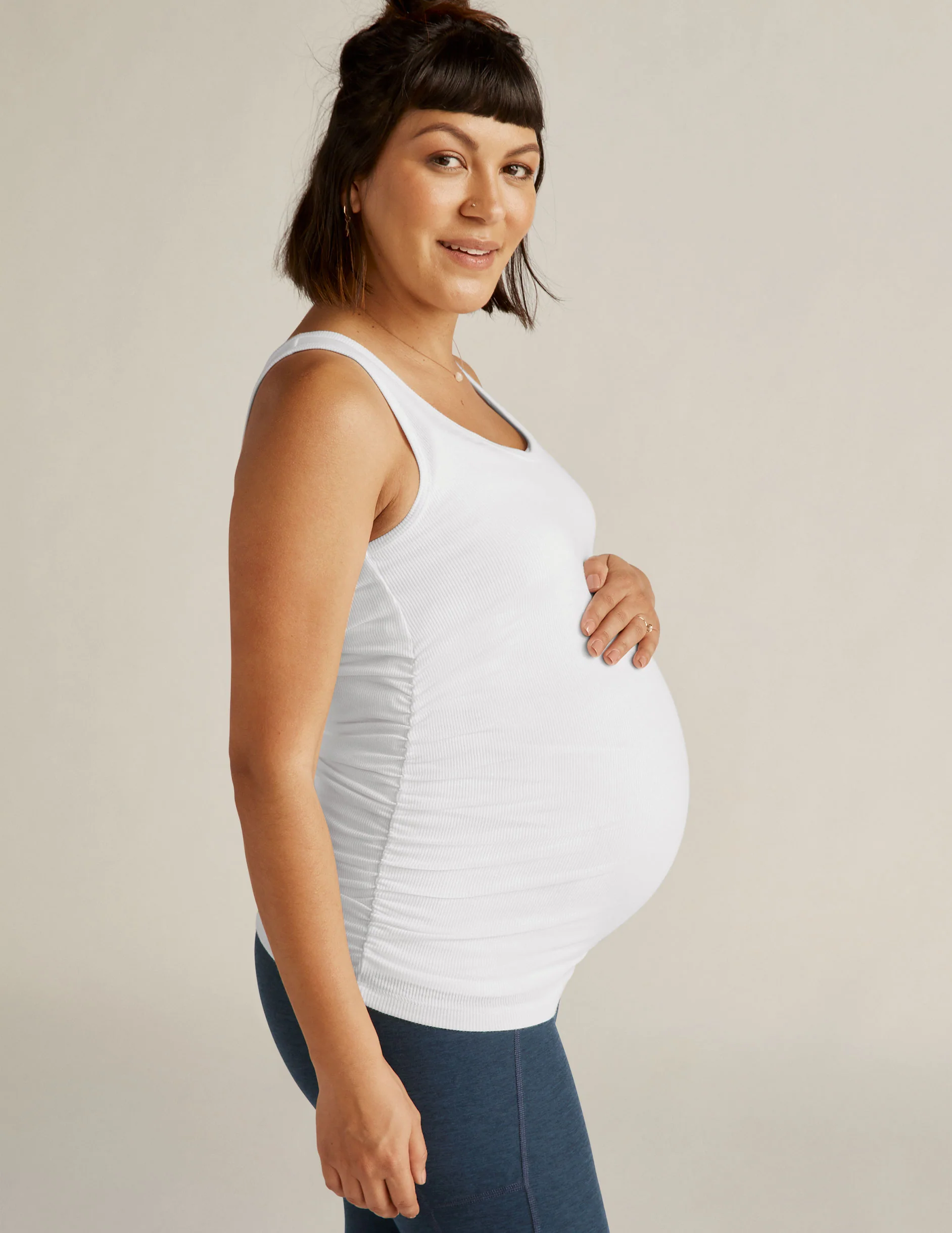 In A Cinch Low V Maternity Tank - Onhollan