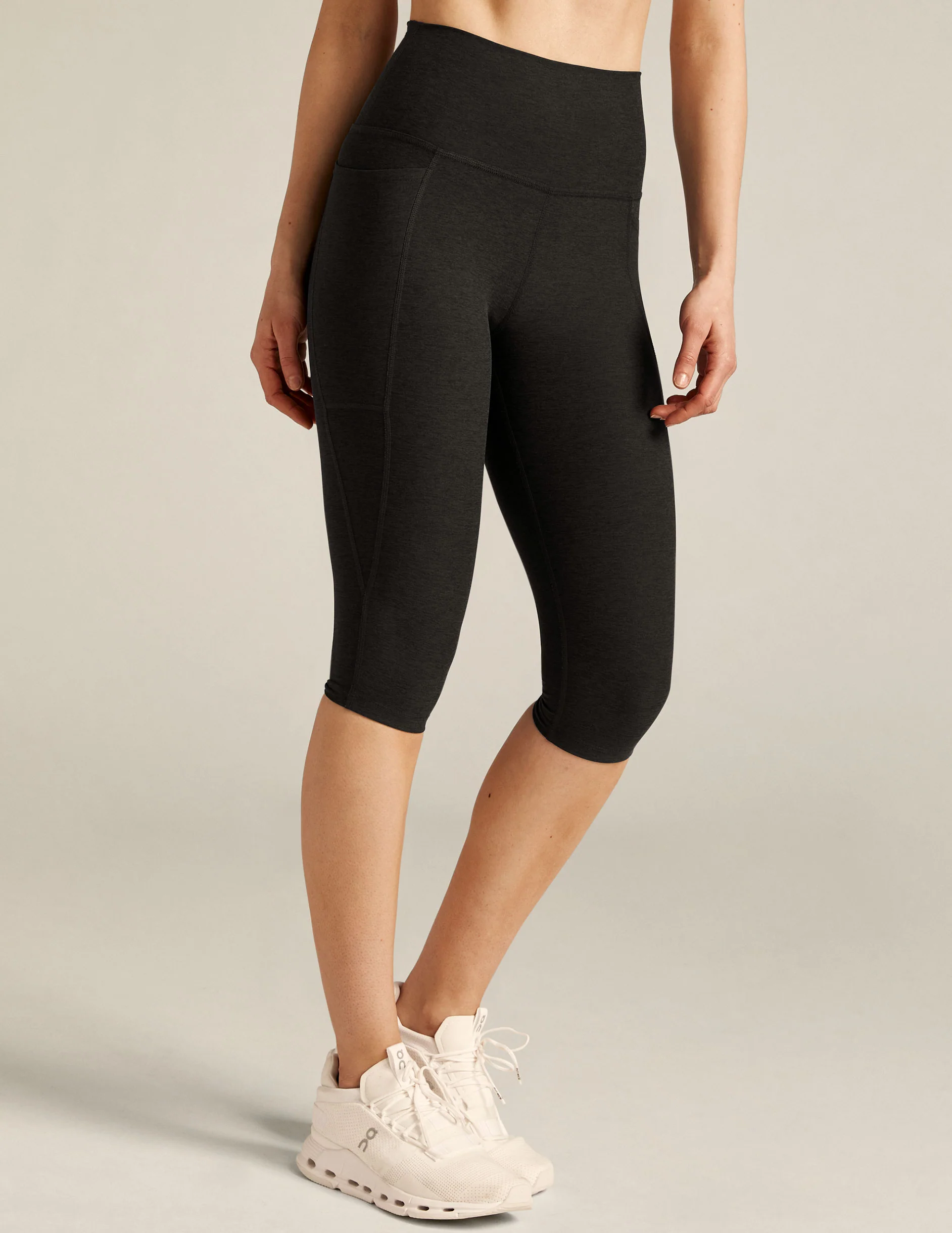 Spacedye High Waisted Pocket Pedal Pusher Legging - Onhollan