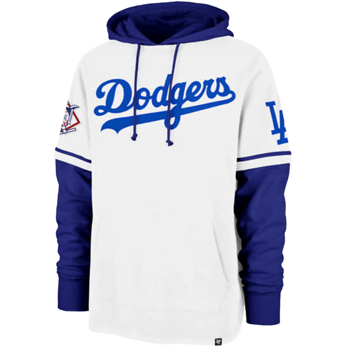 Men's Dodgers Cooperstown 47 Shortstop Pullover Hoodie - Onhollan