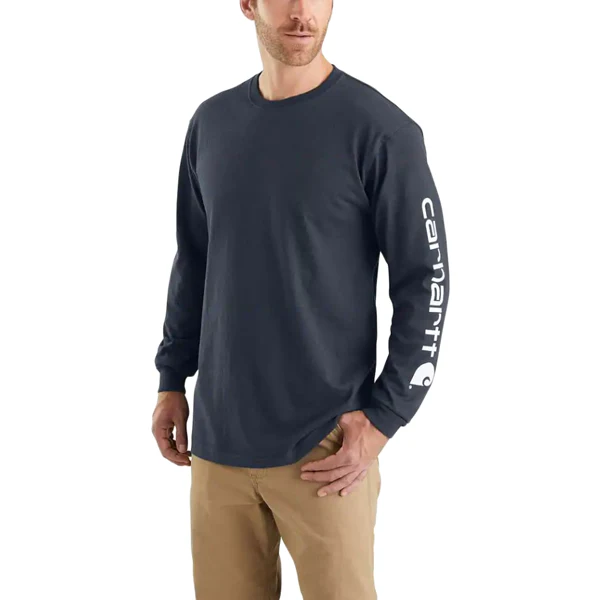 Men's Workwear Long-Sleeve Graphic Logo T-Shirt - Onhollan
