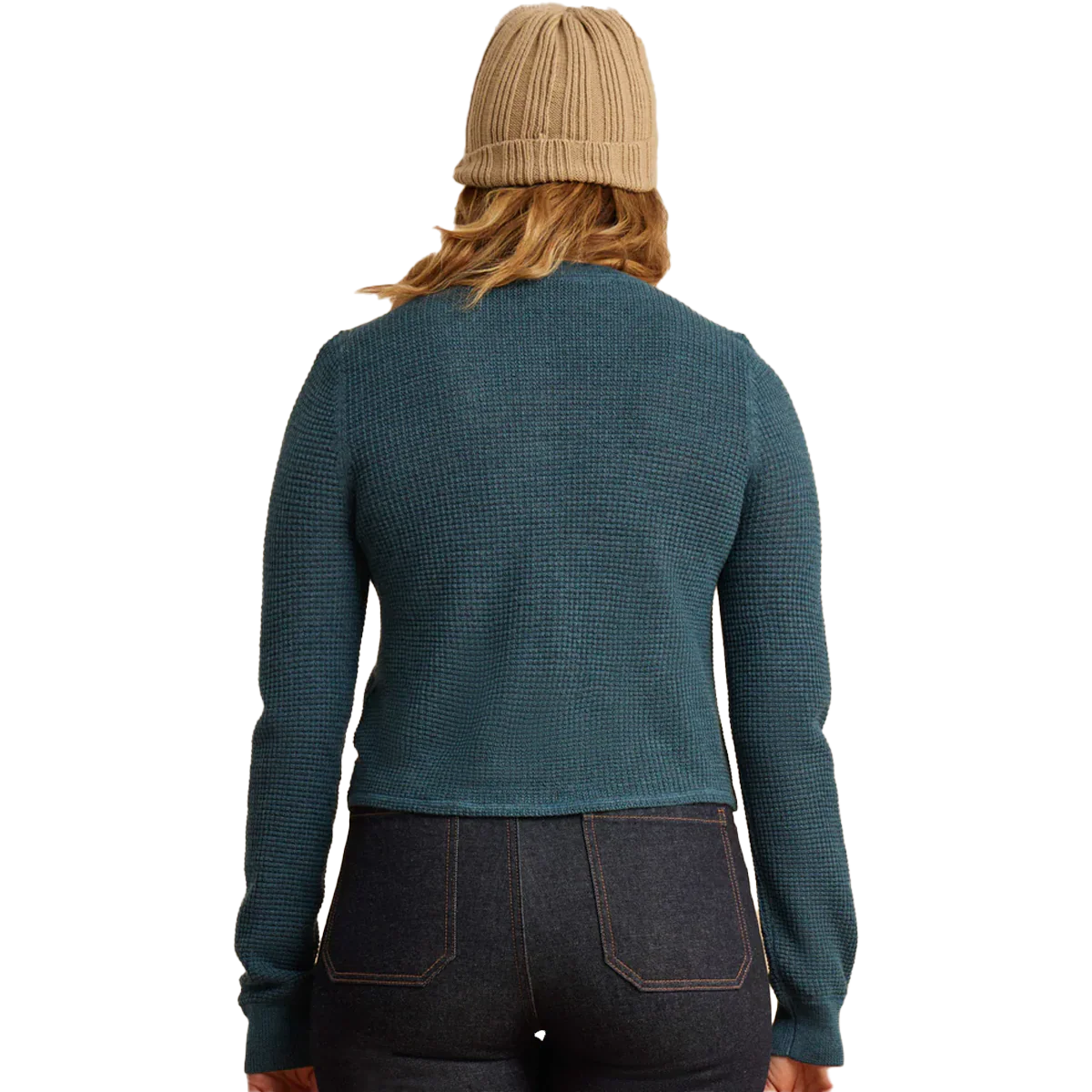 Women's Well Worn Thermal Long Sleeve Henley - Onhollan