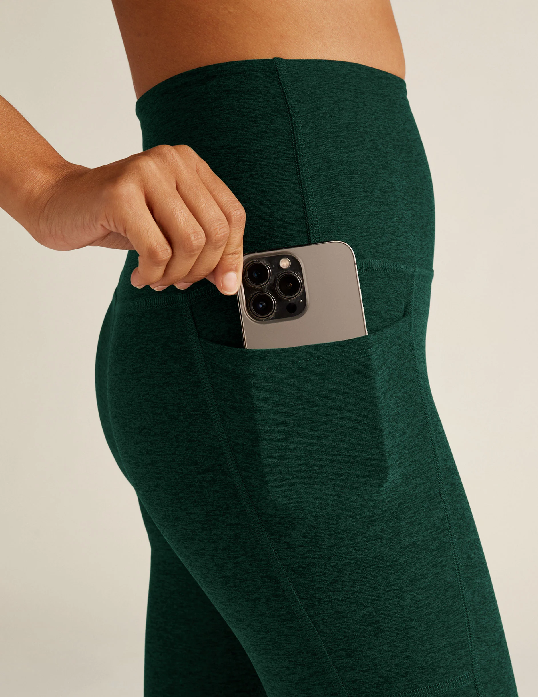 Spacedye Out Of Pocket High Waisted Midi Legging - Onhollan