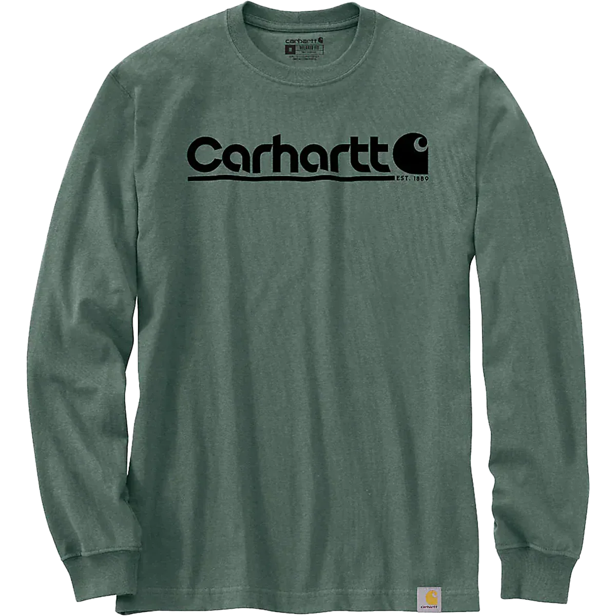 Men's Relaxed Fit Heavyweight Long-Sleeve Logo Graphic T-Shirt - Onhollan