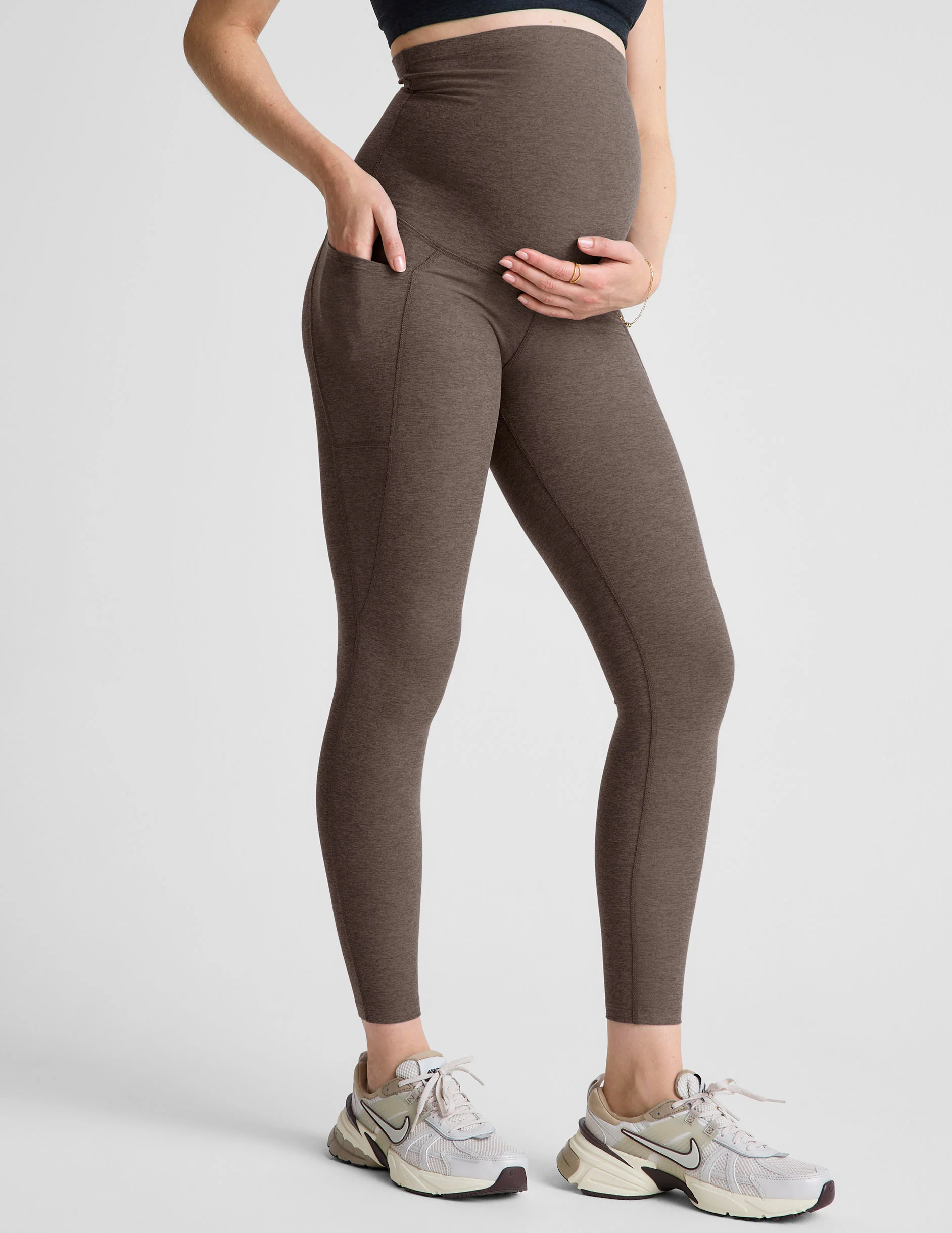 Spacedye Love the Bump Maternity Pocket Midi Legging - Onhollan