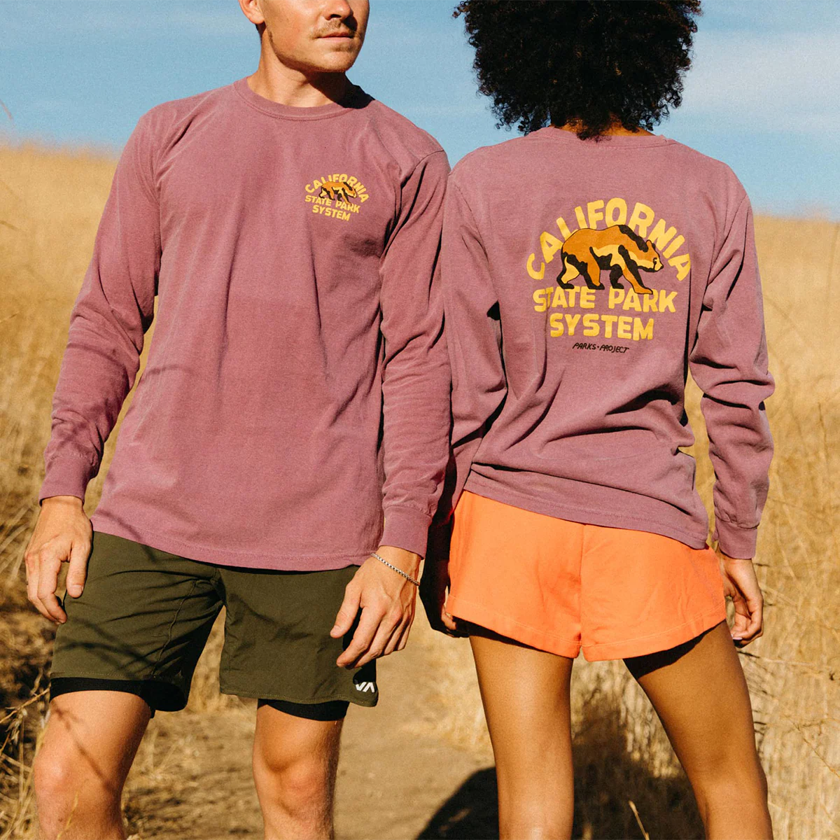 California State Park System Vintage Bear Logo Long Sleeve Tee - Onhollan