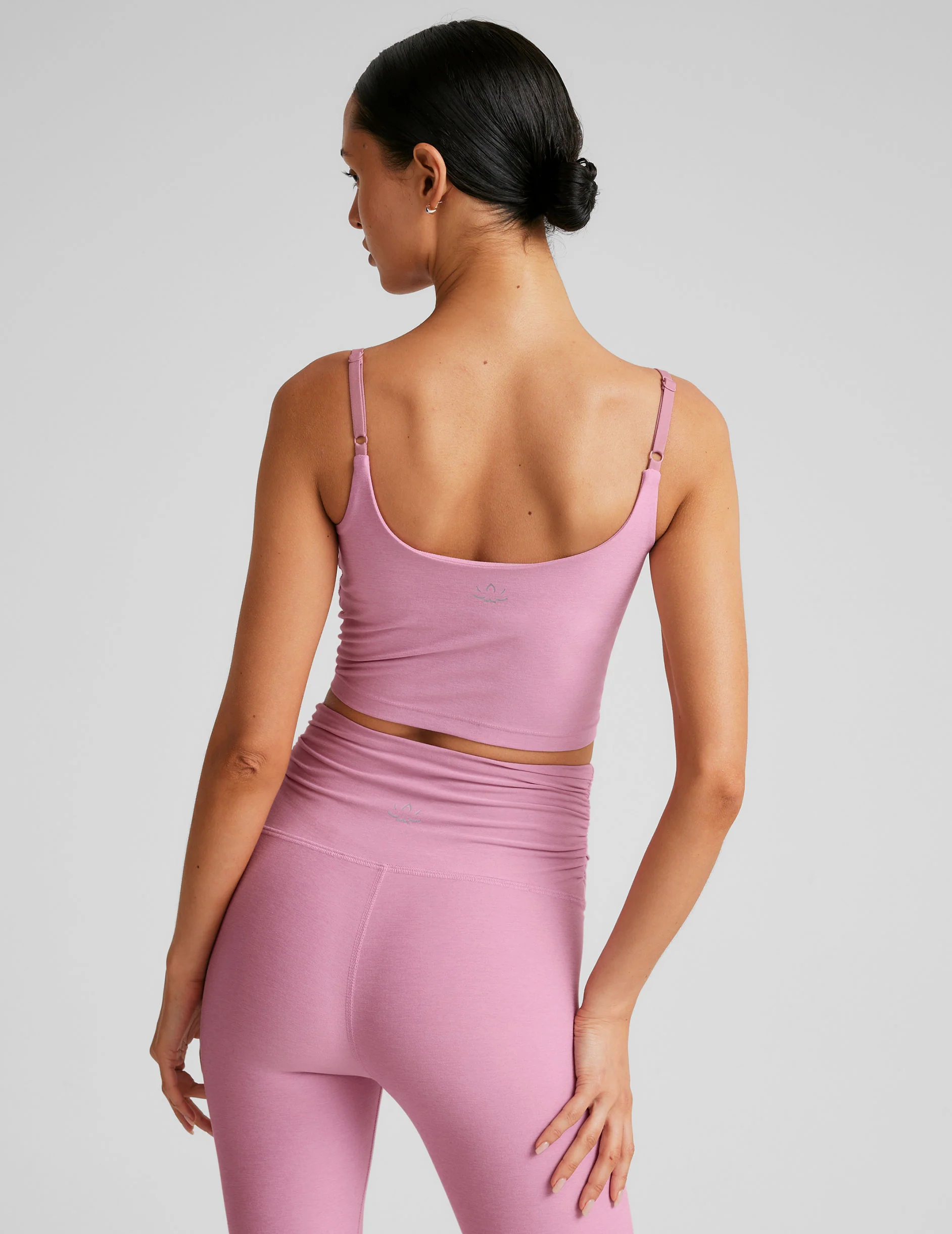 Spacedye Raise The Barre Shirred Cropped Tank - Onhollan