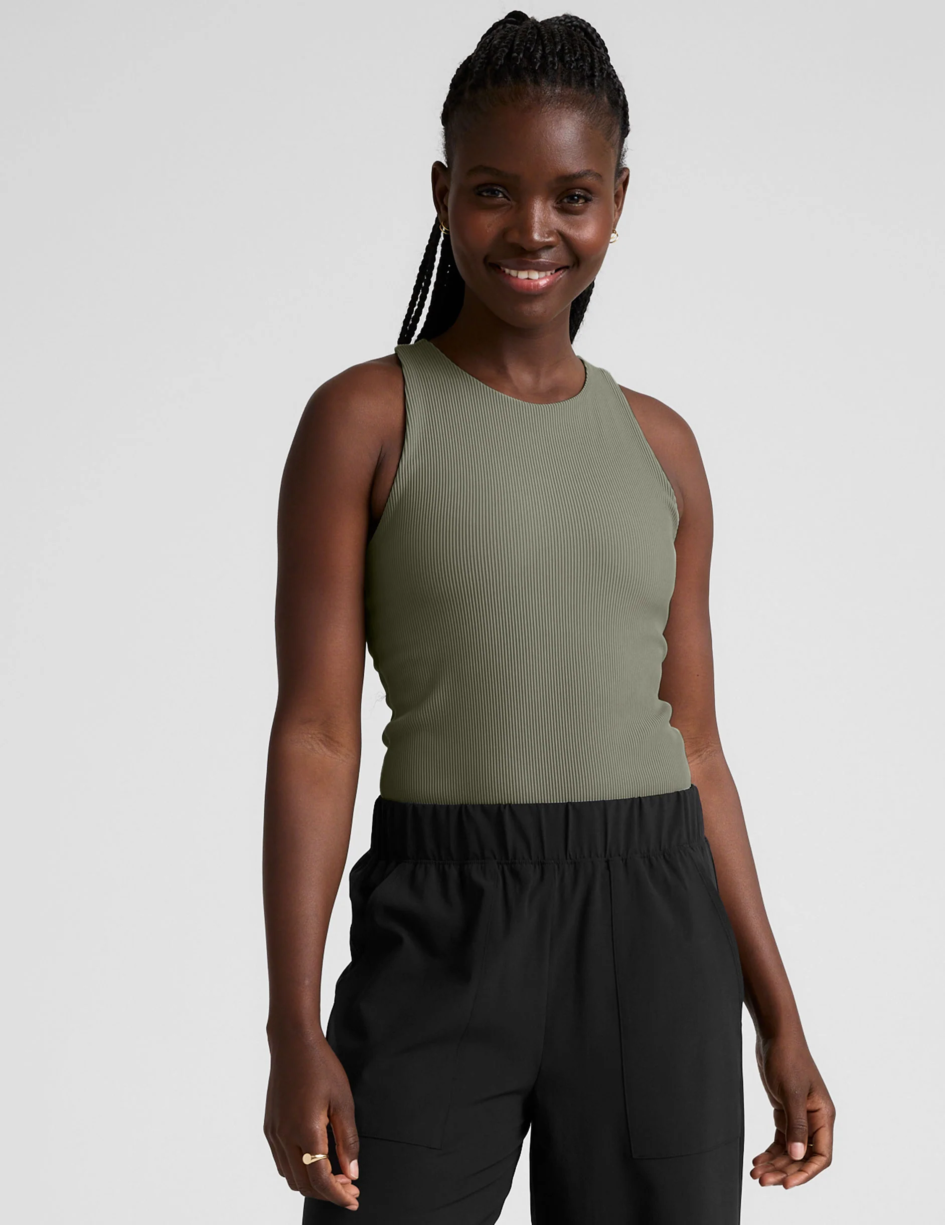 Refocus Ribbed Classic Tank - Onhollan