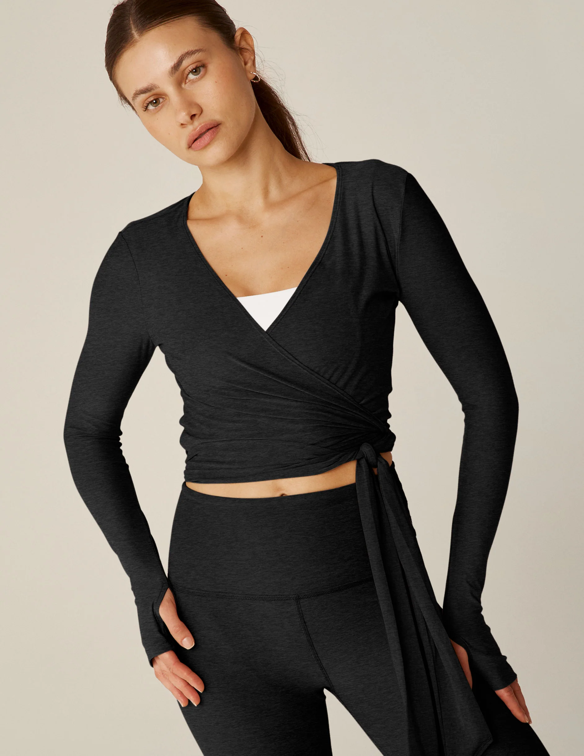 Featherweight Waist No Time Wrap Top - Onhollan