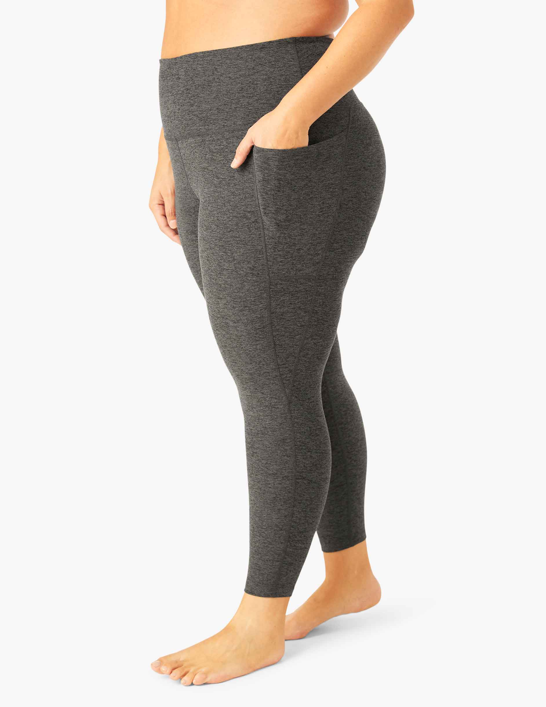 Spacedye Out Of Pocket High Waisted Midi Legging - Onhollan