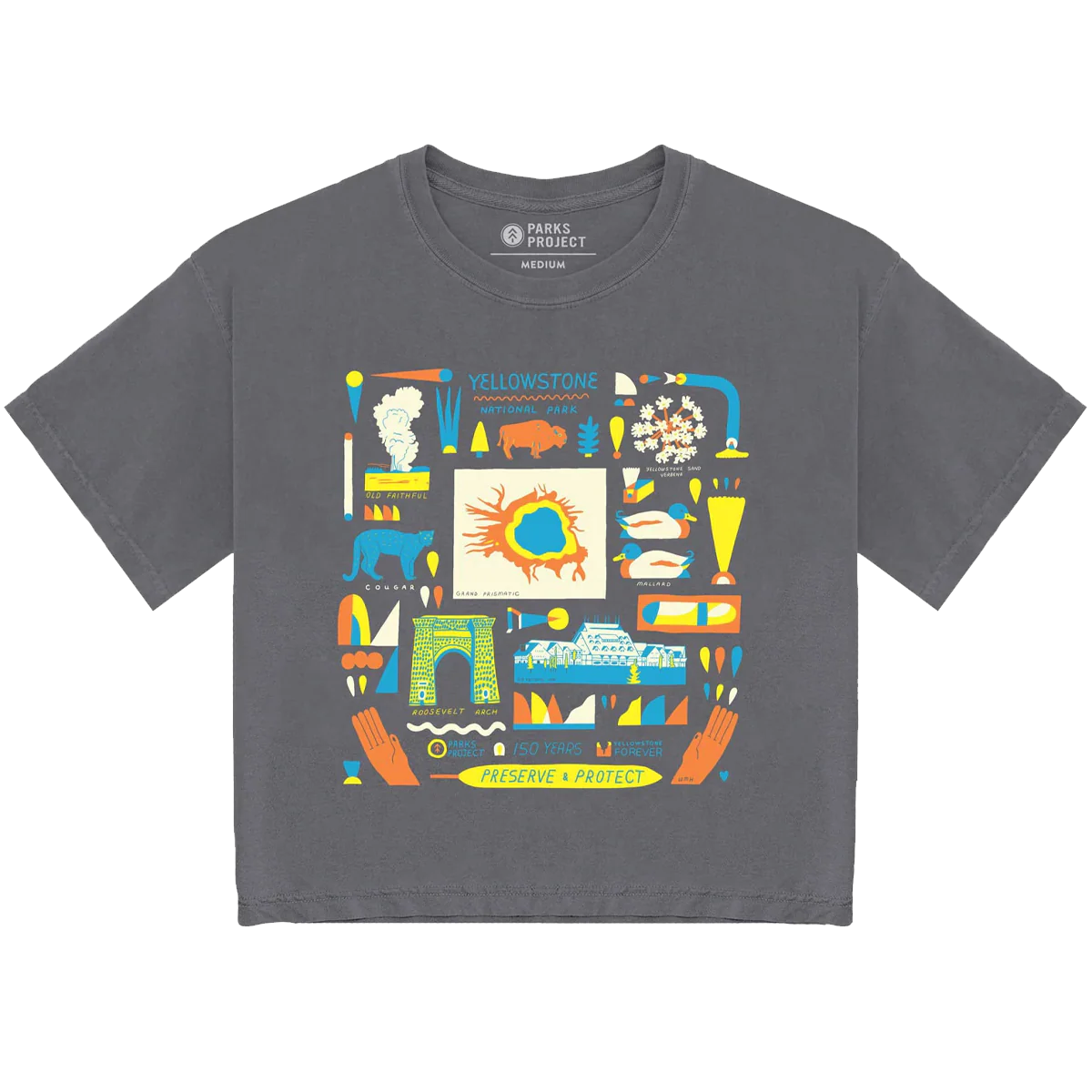 Women's Yellowstone NP 150th Anniversary Boxy Tee - Onhollan