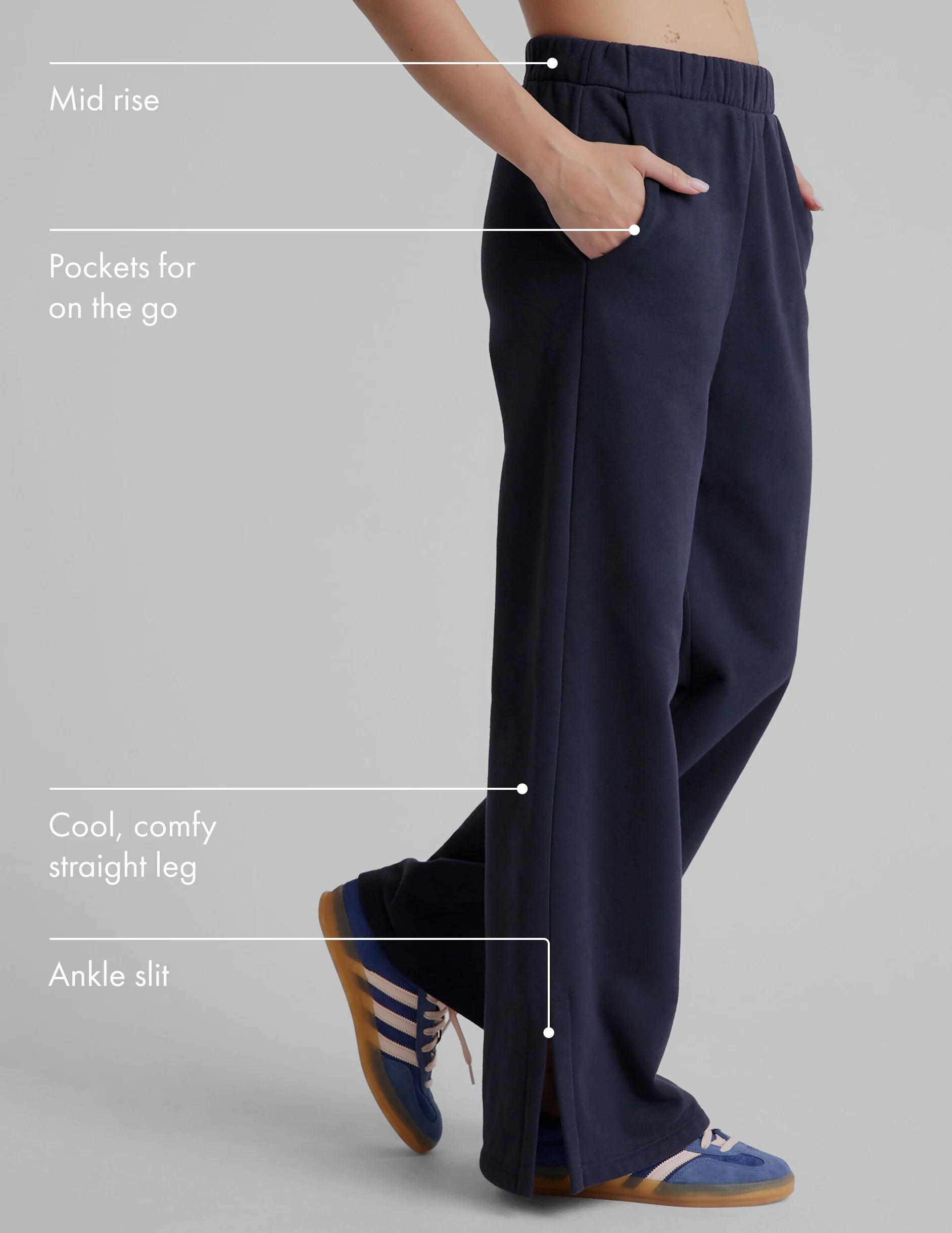 LuxeFleece Wide Leg Pant - Onhollan