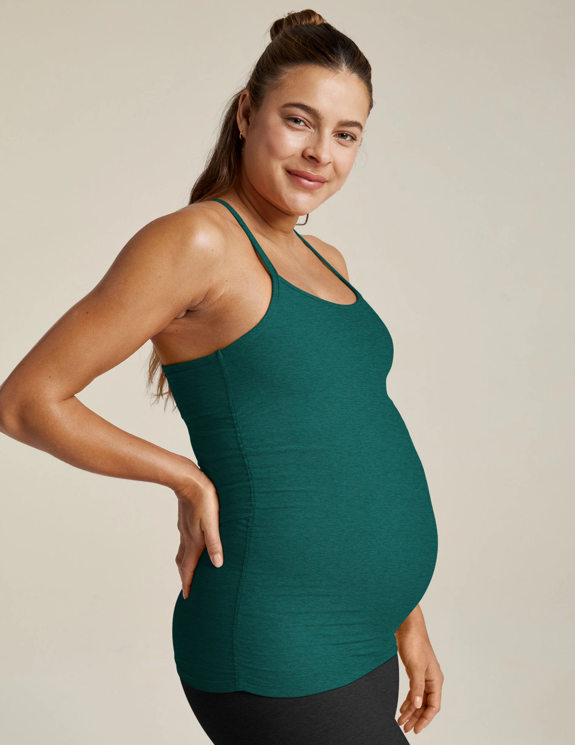 Spacedye Keep Your Cool Maternity Slim Racerback Tank - Onhollan