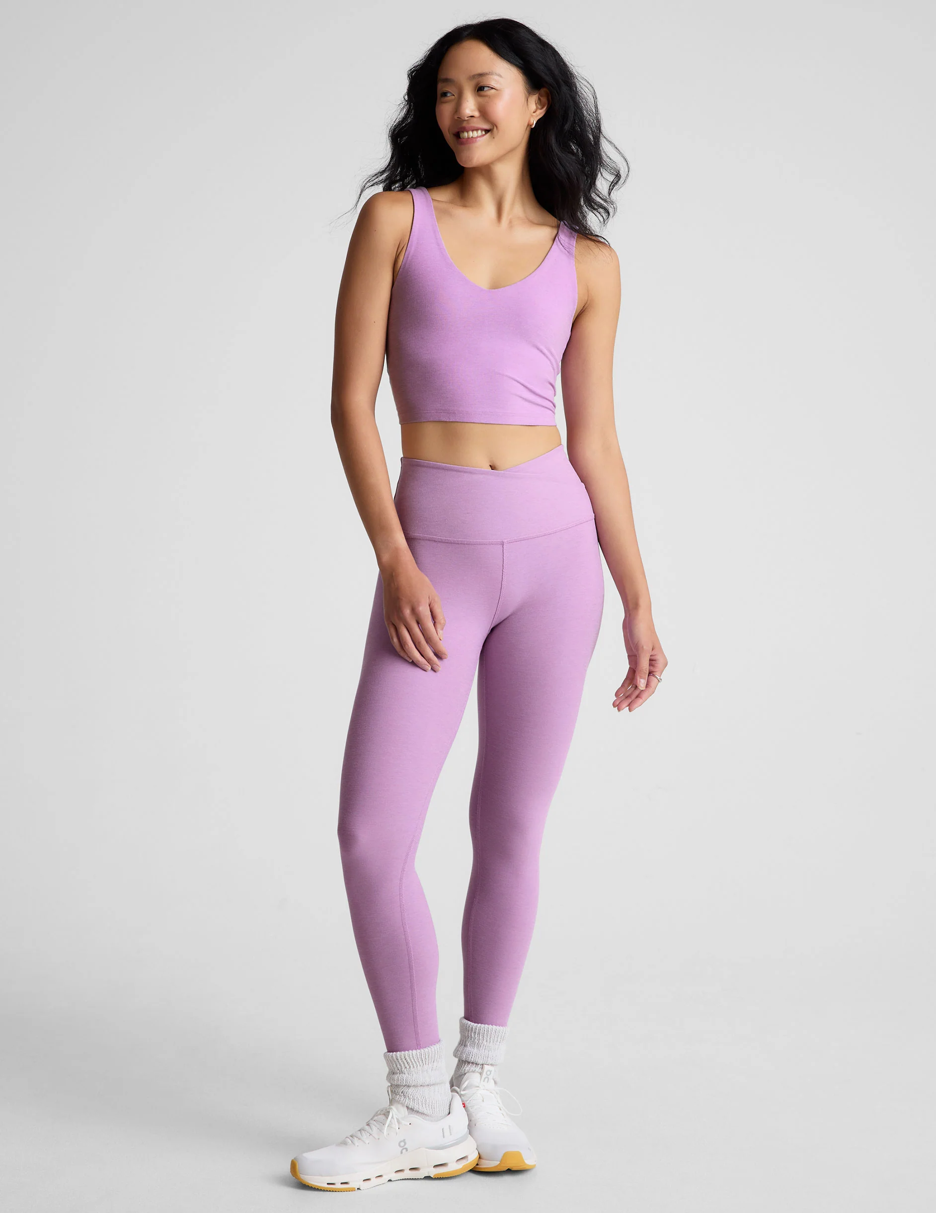 Spacedye At Your Leisure High Waisted Midi Legging - Onhollan