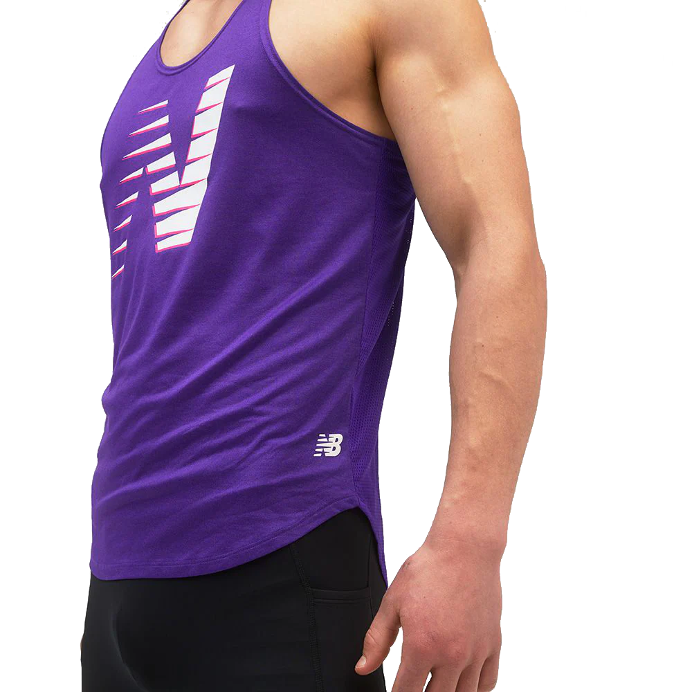 Men's Fast Flight Printed Singlet - Onhollan