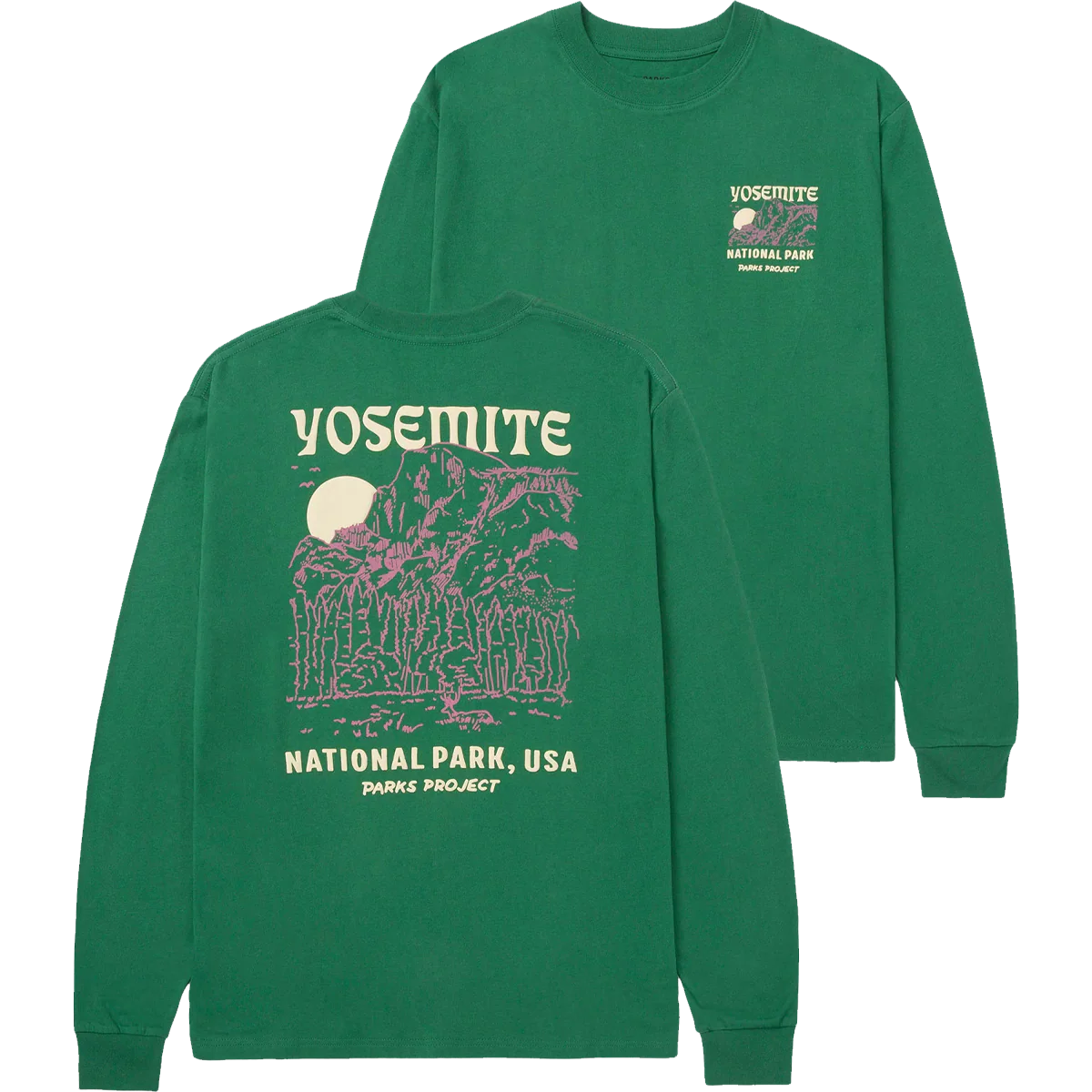 Yosemite Puff Print Long Sleeve Tee - Onhollan