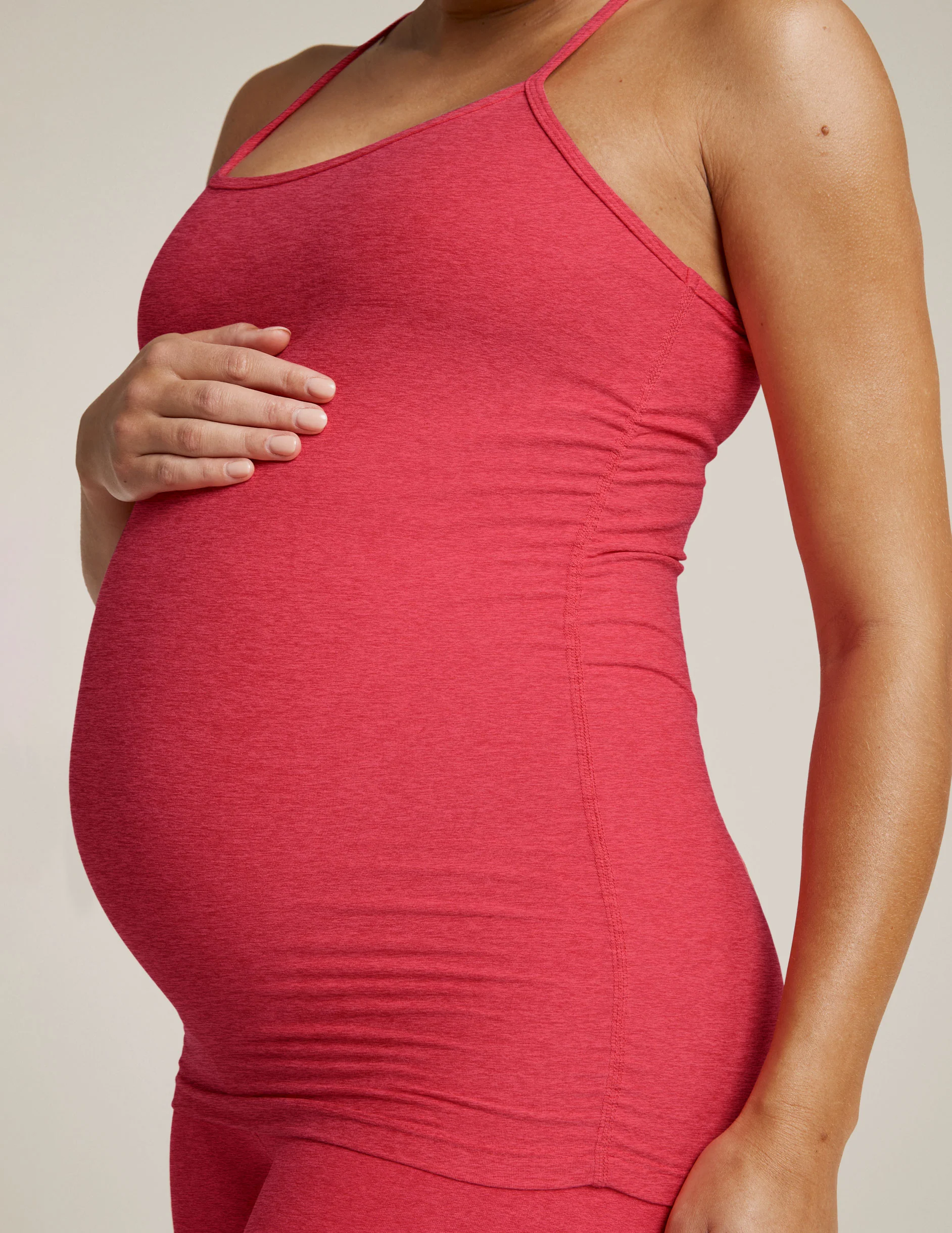 Spacedye Keep Your Cool Maternity Slim Racerback Tank - Onhollan