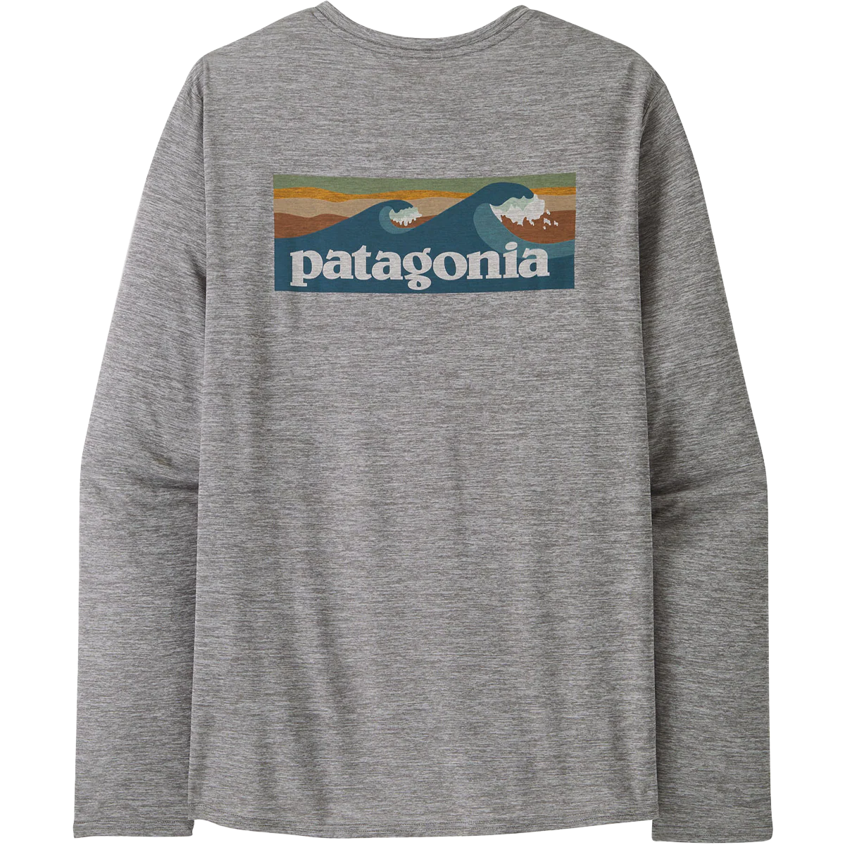 Men's Long-Sleeved Capilene Cool Daily Graphic Shirt - Waters - Onhollan