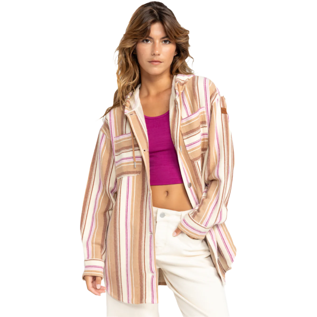 Women's Sunlight Rider Long Sleeve Hooded Shirt Jacket - Onhollan