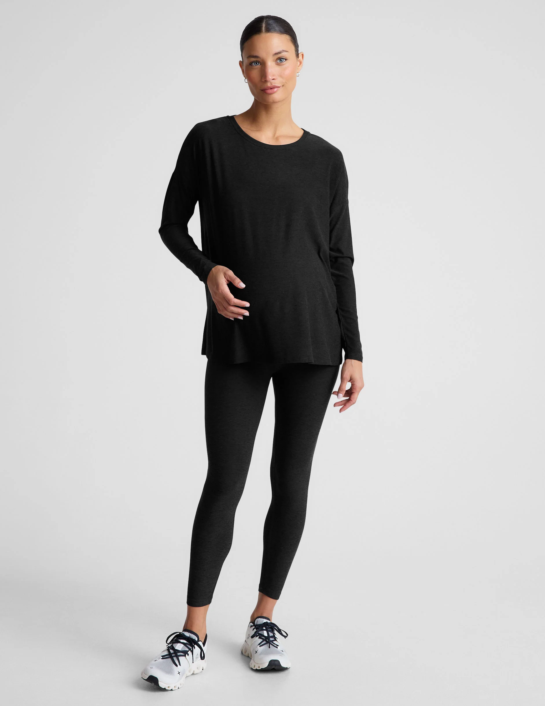Featherweight Feels Like Home Long Sleeve Maternity Top - Onhollan
