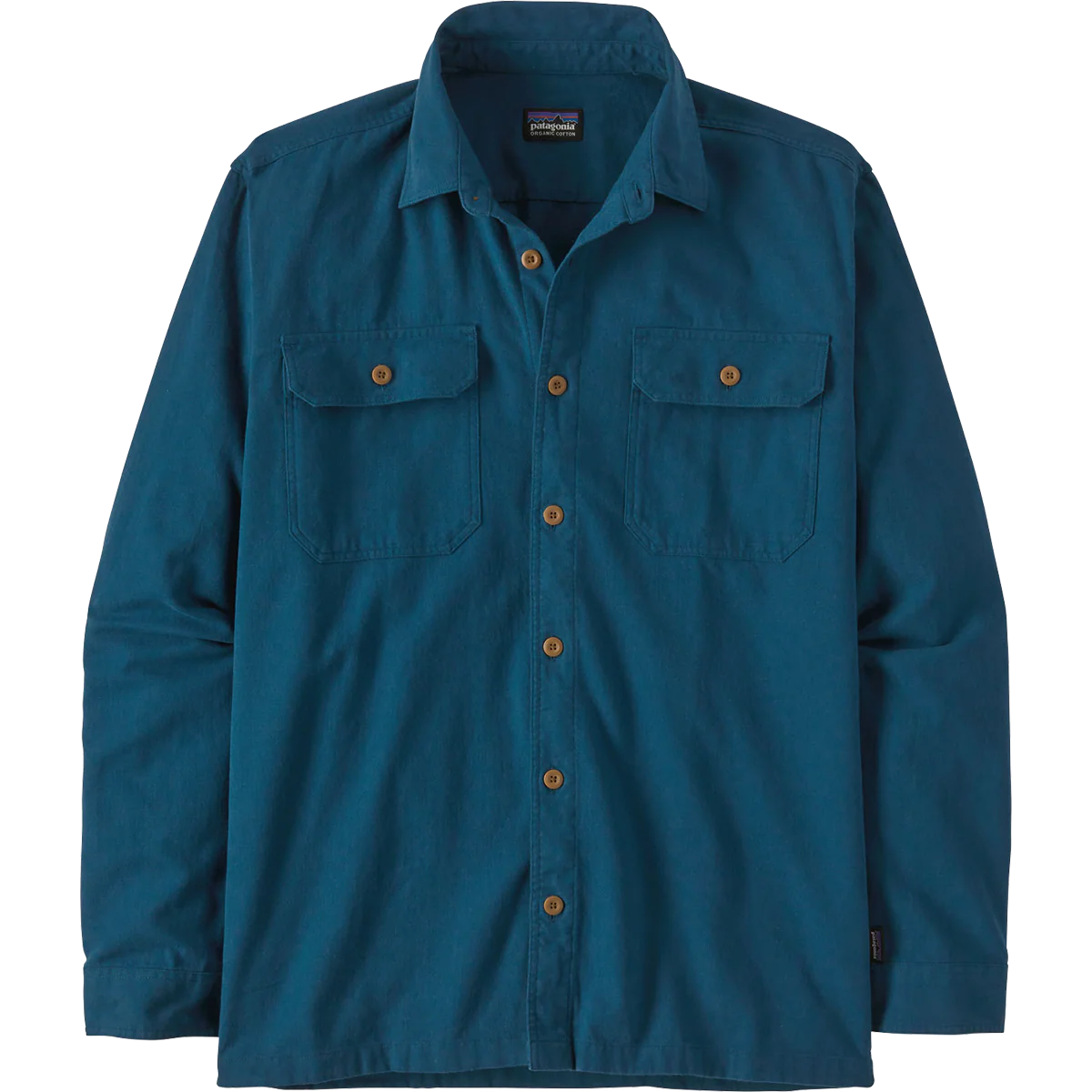 Men's Long Sleeve Organic Cotton Fjord Flannel Shirt - Onhollan