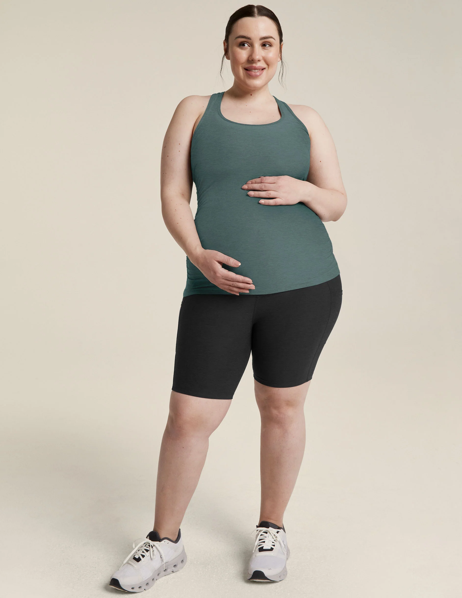 Featherweight Let It Grow Racerback Maternity Tank - Onhollan