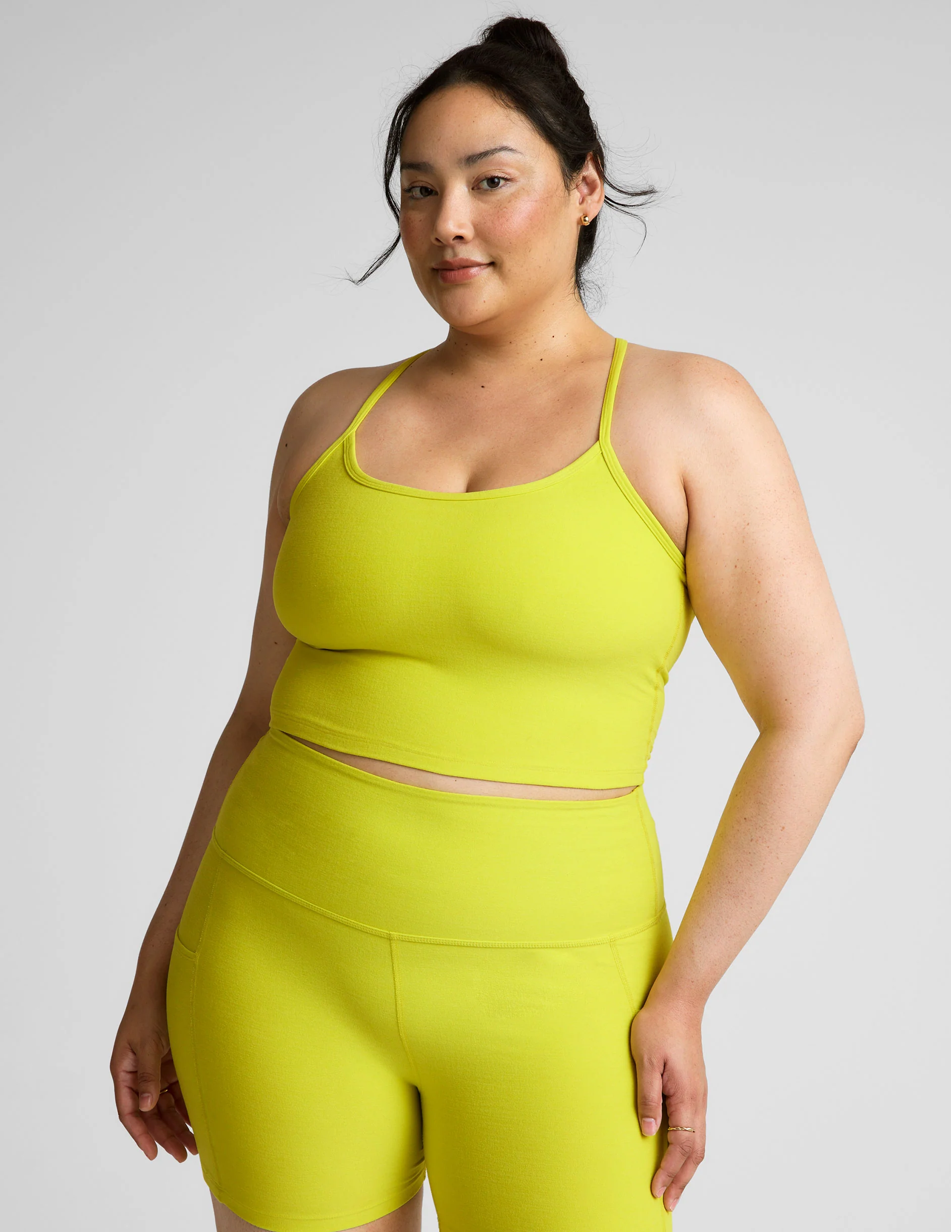 Spacedye Slim Racerback Cropped Tank - Onhollan