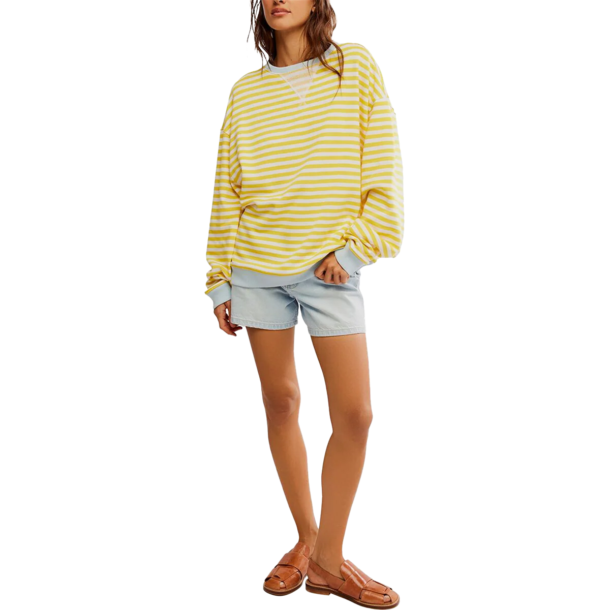 Women's Classic Striped Crew - Onhollan