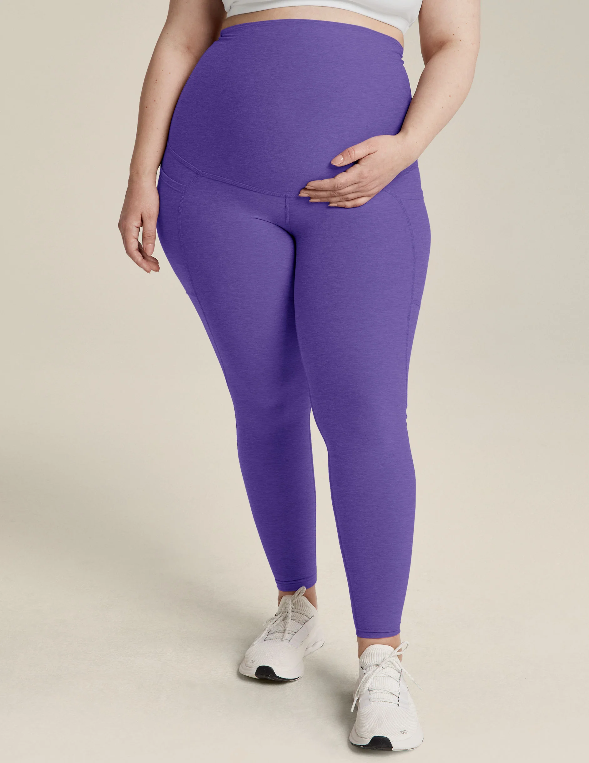 Spacedye Love the Bump Maternity Pocket Midi Legging - Onhollan