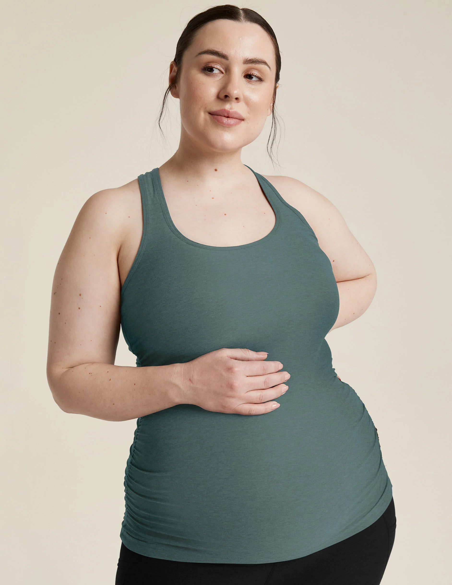 Featherweight Let It Grow Racerback Maternity Tank - Onhollan