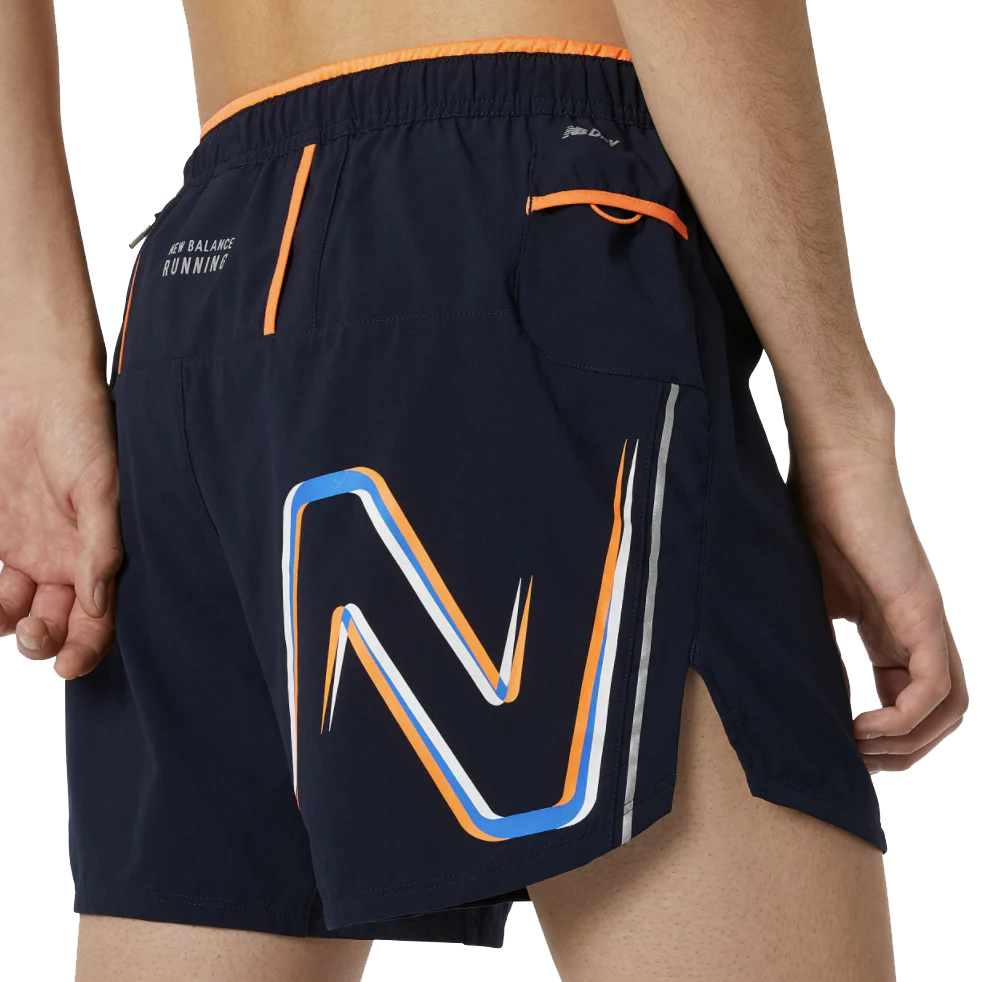 Men's Printed Impact Run Short 5