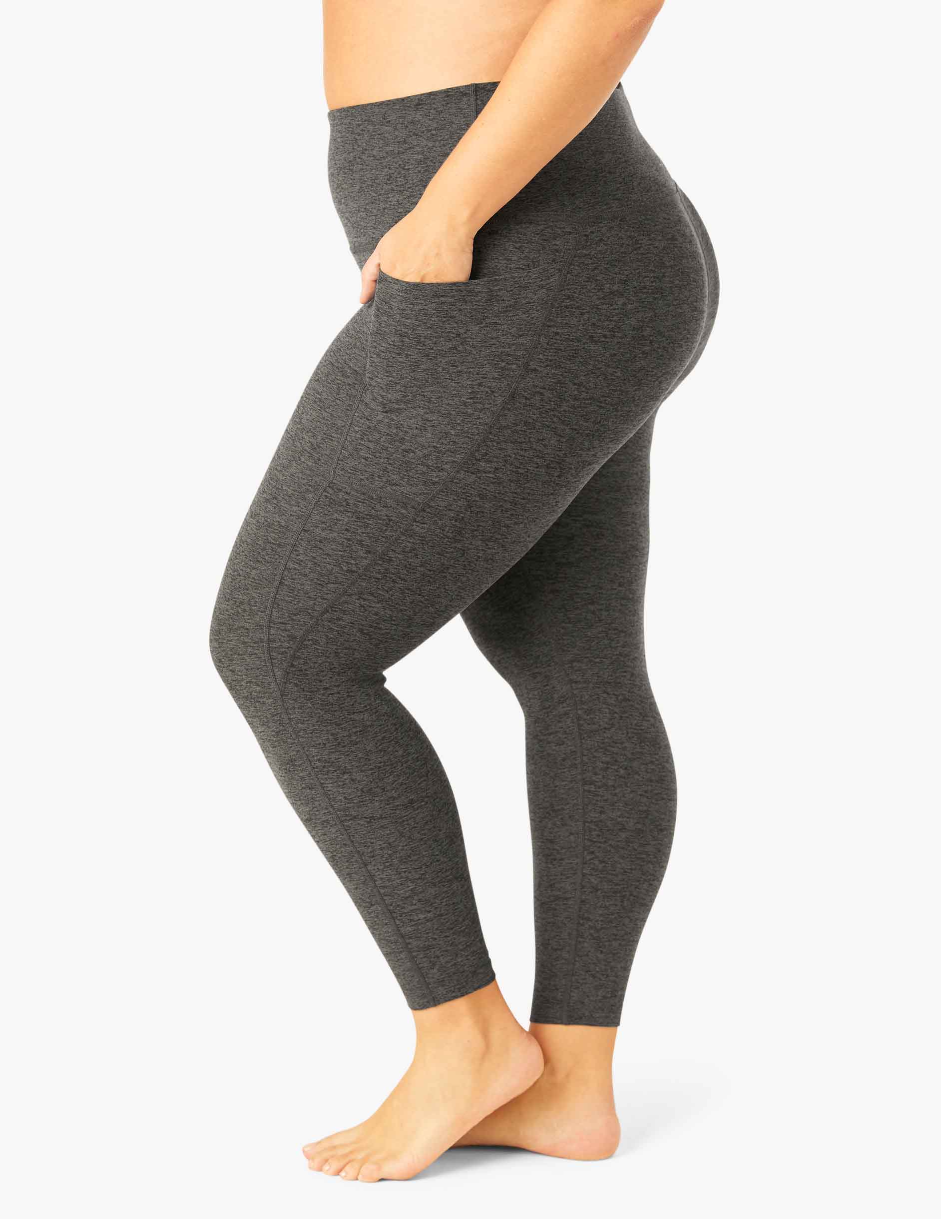 Spacedye Out Of Pocket High Waisted Midi Legging - Onhollan