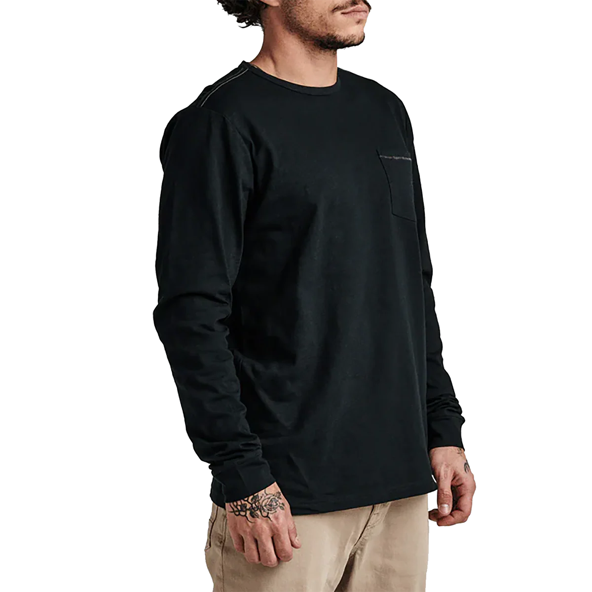 Men's Well Worn Midweight Organic Long Sleeve Tee - Onhollan