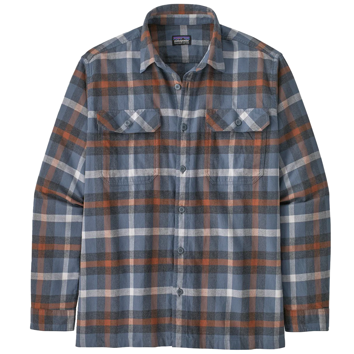 Men's Long Sleeve Organic Cotton Fjord Flannel Shirt - Onhollan