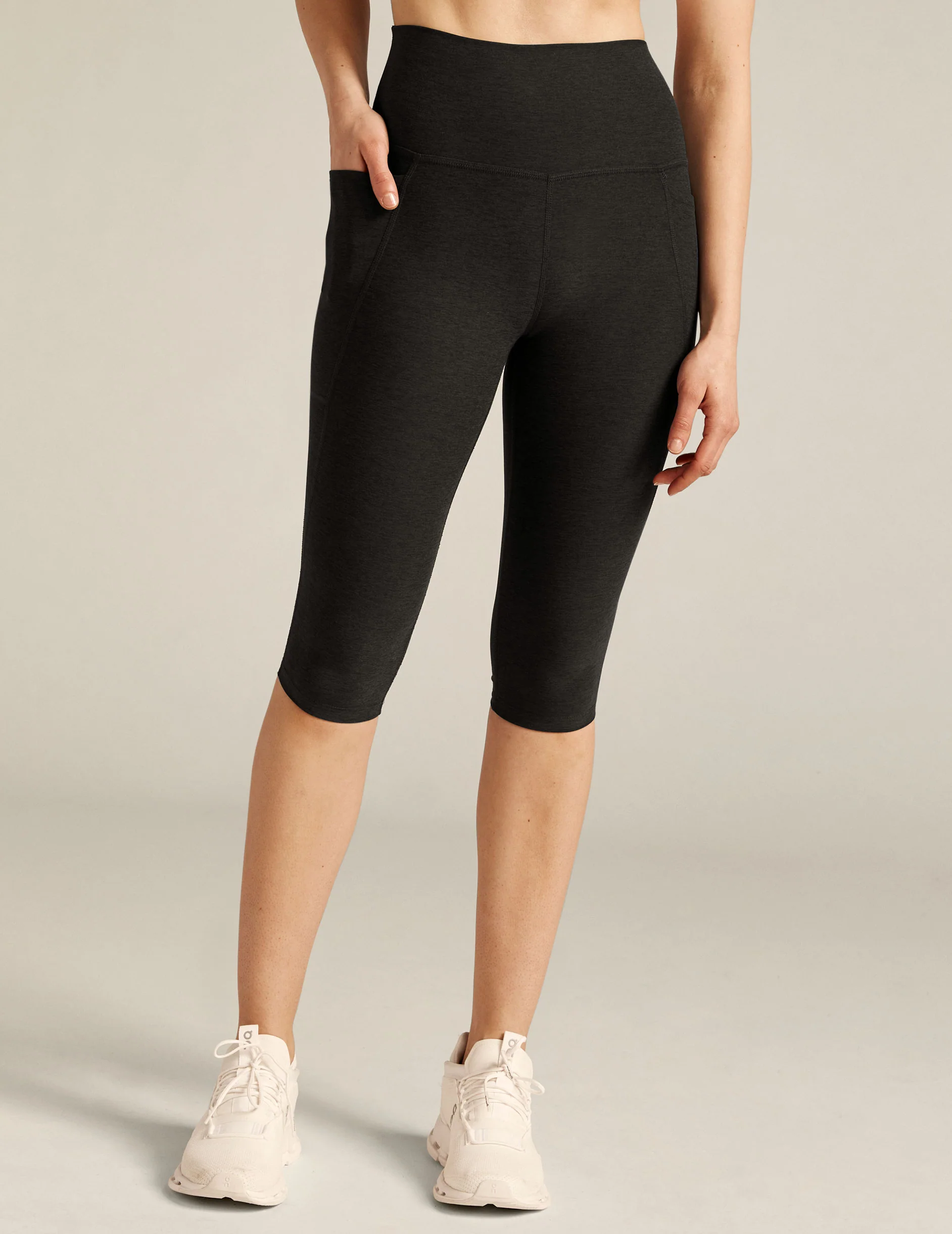 Spacedye High Waisted Pocket Pedal Pusher Legging - Onhollan